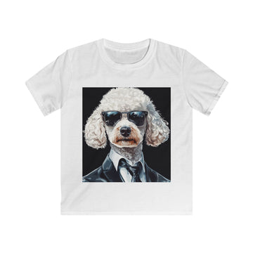 “Agent Bark” – Kids’ Secret Agent Poodle Tee