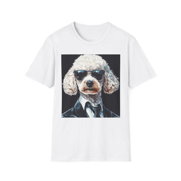 Dog in Shades Unisex T-Shirt, Funny Pet Lover Gift, Cool Dog Tee, Animal Lover Apparel, Unique Gift for Dog Owners