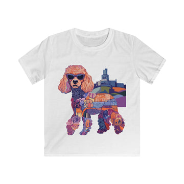 "Pawliament Pals" Royal Mosaic Kids T-Shirt – Soft & Comfy Vintage Style Tee