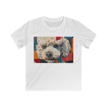 “Barkside Murals” – Kids’ Street Art Poodle Tee