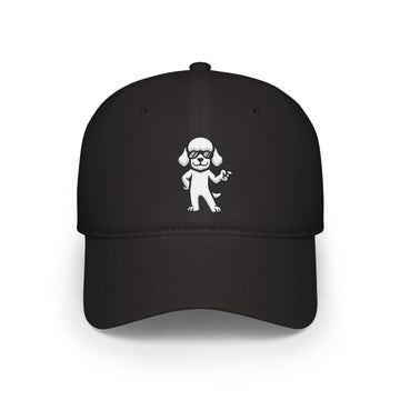 Low Profile Baseball Cap – Minimalist Dog Lover Hat | Adjustable Unisex Fit | Poodleface Original