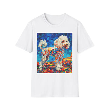 “Gaudí’s Good Boy” Mosaic Joy Tee – Unisex Softstyle Brights