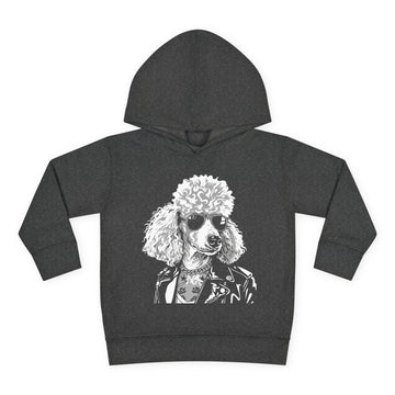 Adorable Toddler Pullover Fleece Hoodie – Cozy Cartoon Dog Hoodie | Cute Gift for Toddlers | Poodleface Original