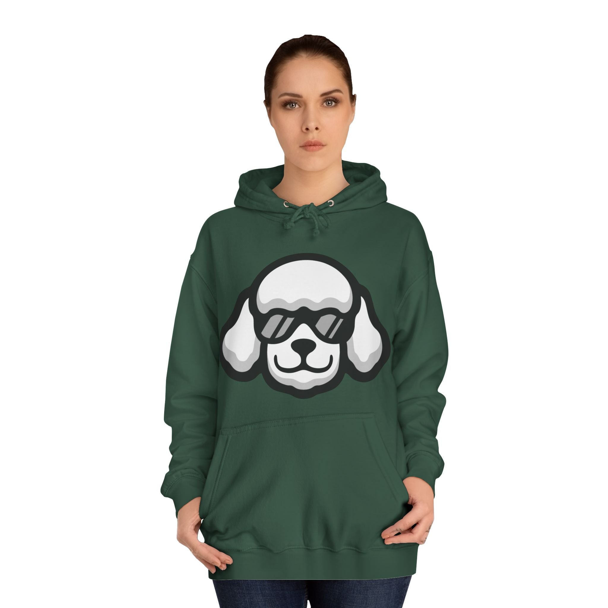 Chill Poodle Hoodie – Unisex College Hoodie | Cozy Dog-Lover Gift | Poodleface Original