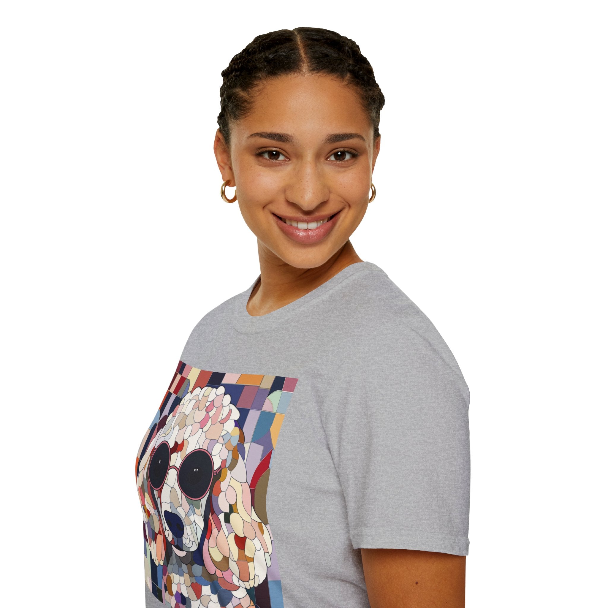 Cool Dog Art T-Shirt | Trendy Pet Lover Tee, Gift for Dog Owners, Summer Fashion, Dog Enthusiast Apparel, Casual Wear