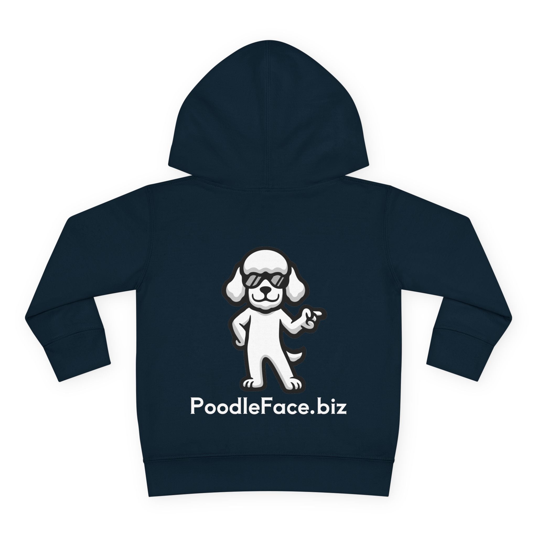 Adorable Toddler Pullover Fleece Hoodie – Cozy Cartoon Dog Hoodie | Cute Gift for Toddlers | Poodleface Original