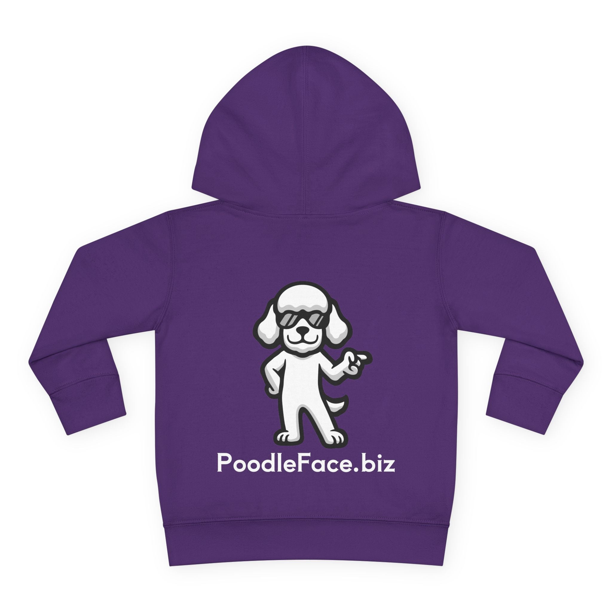 Adorable Toddler Pullover Fleece Hoodie – Cozy Cartoon Dog Hoodie | Cute Gift for Toddlers | Poodleface Original