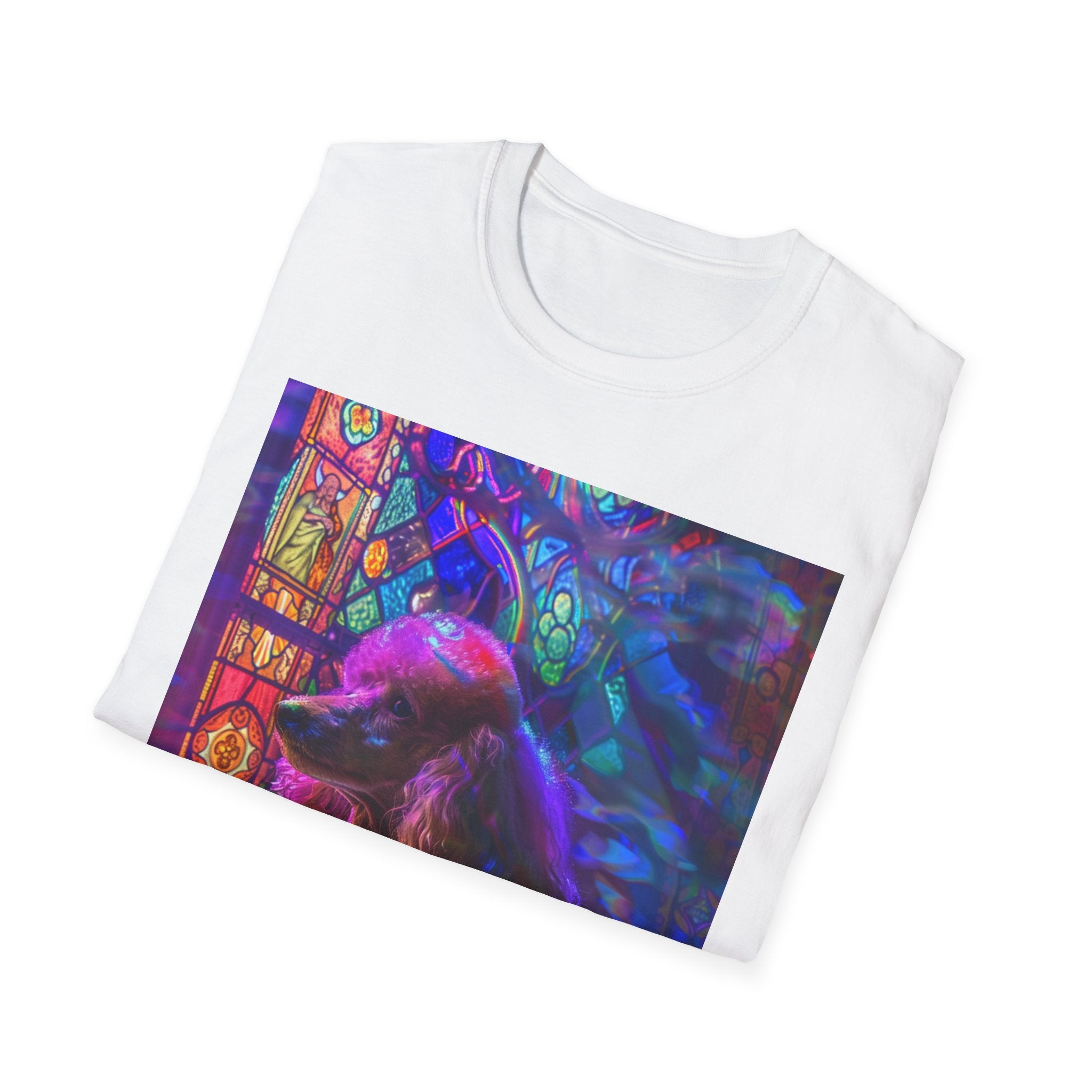 Vibrant Dog Art Unisex T-Shirt | Colorful Pet Lover Tee, Unique Gift, Casual Wear, Birthday, Dog Mom, Animal Lover Apparel