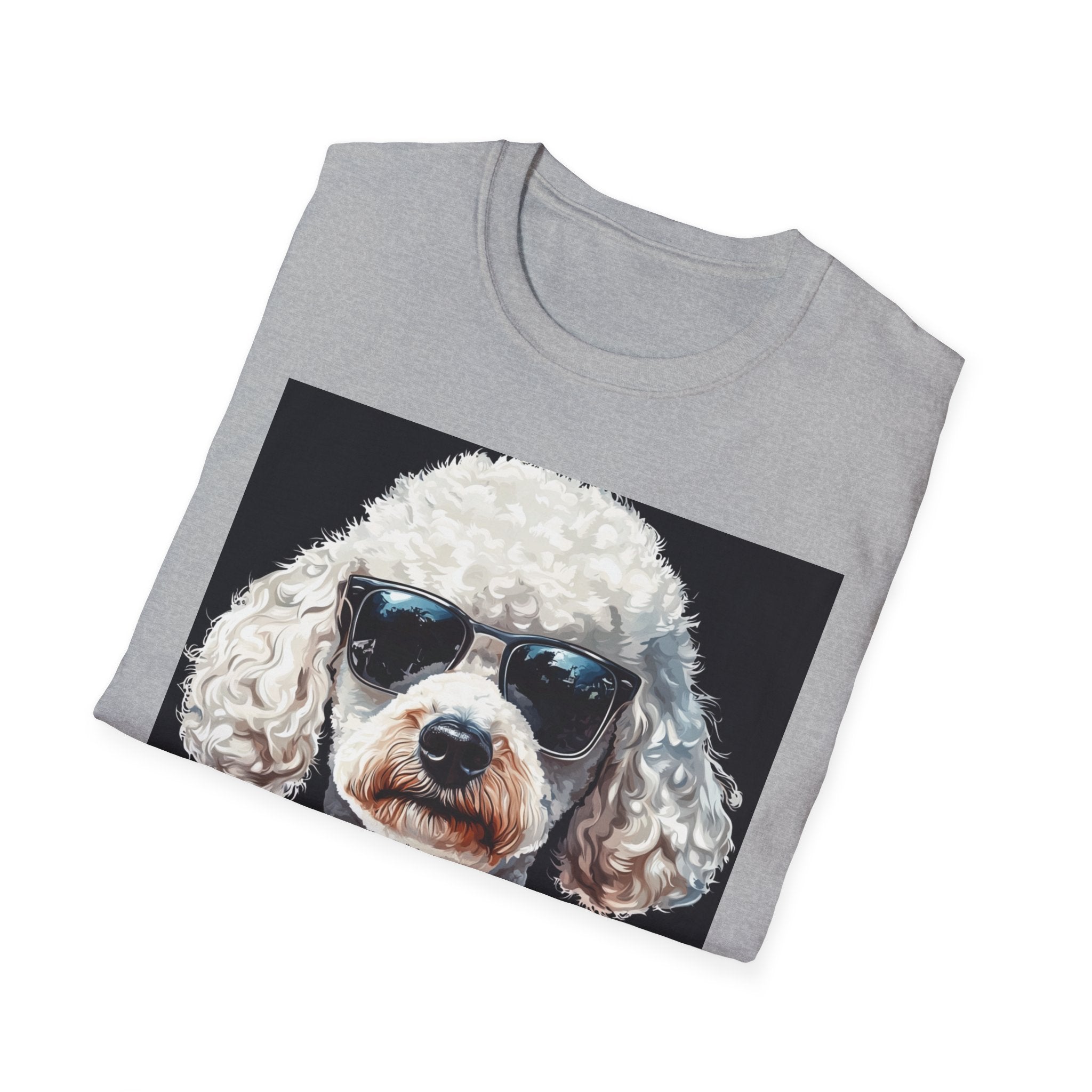 Dog in Shades Unisex T-Shirt, Funny Pet Lover Gift, Cool Dog Tee, Animal Lover Apparel, Unique Gift for Dog Owners