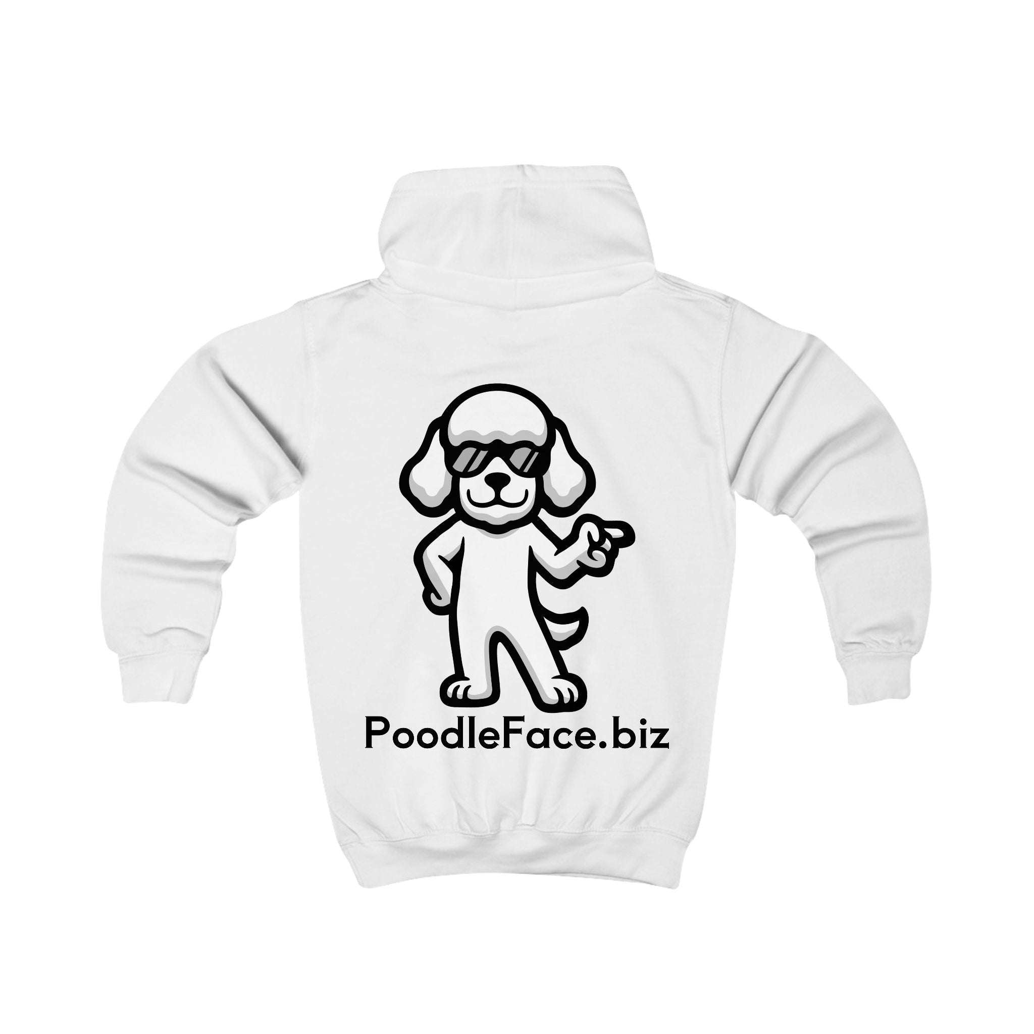 Cool Poodle Kids Hoodie – Cartoon Dog Sweatshirt | Soft, Fun Gift for Dog-Loving Kids | Poodleface Original