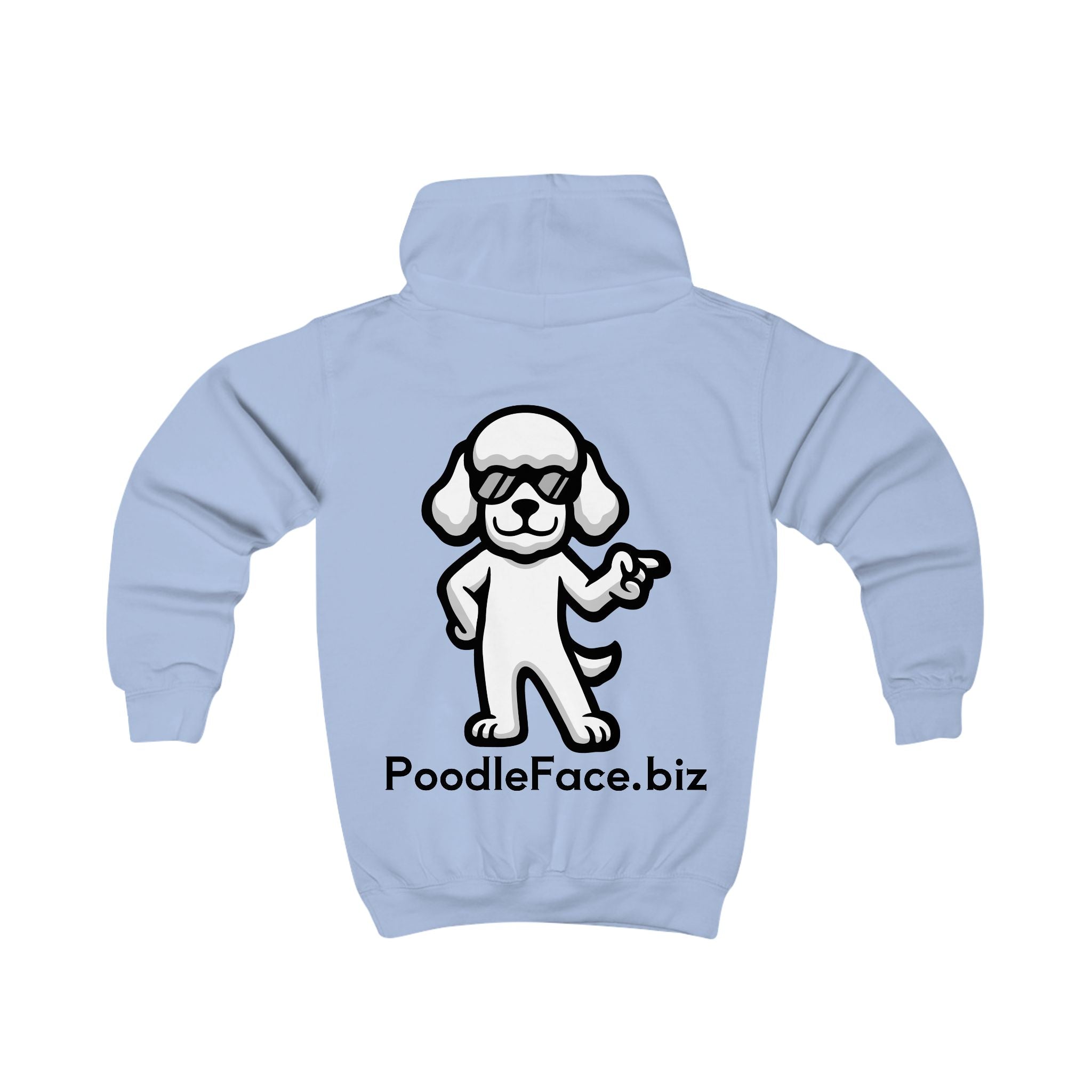 Cool Poodle Kids Hoodie – Cartoon Dog Sweatshirt | Soft, Fun Gift for Dog-Loving Kids | Poodleface Original