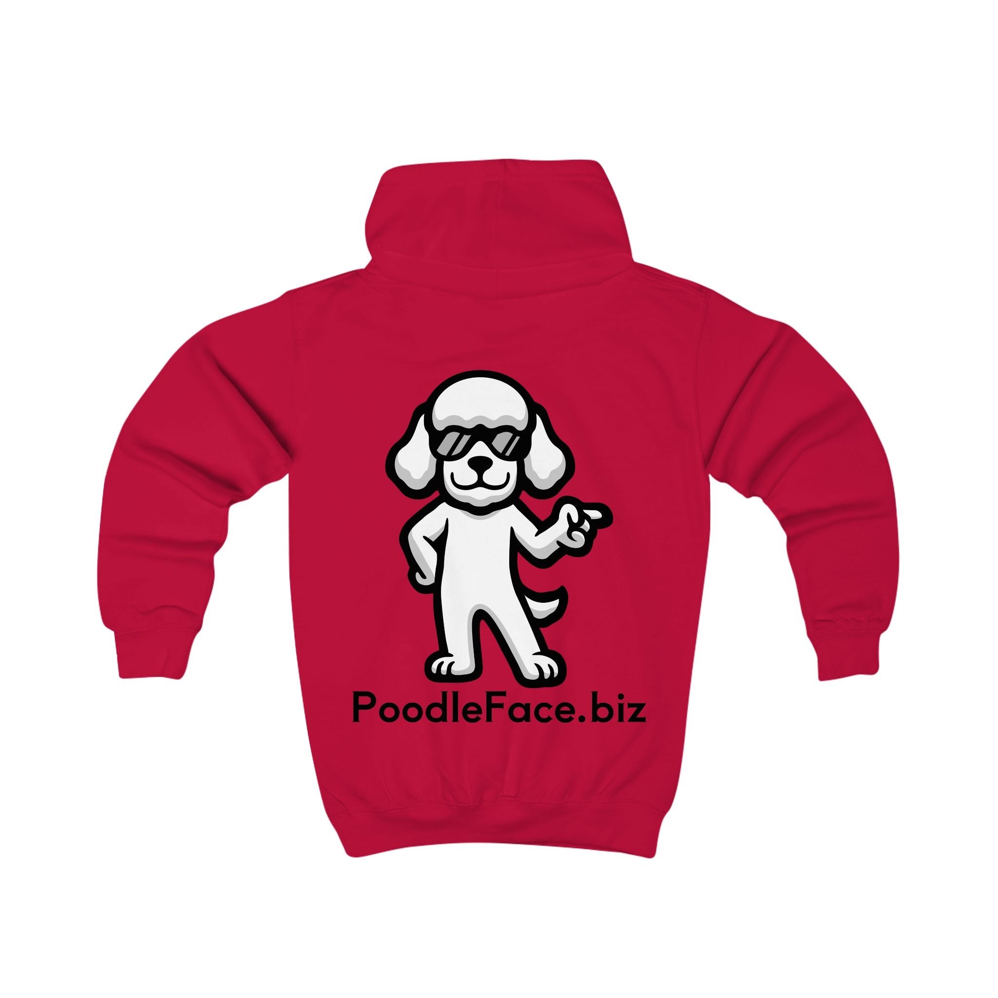 Cool Poodle Kids Hoodie – Cartoon Dog Sweatshirt | Soft, Fun Gift for Dog-Loving Kids | Poodleface Original