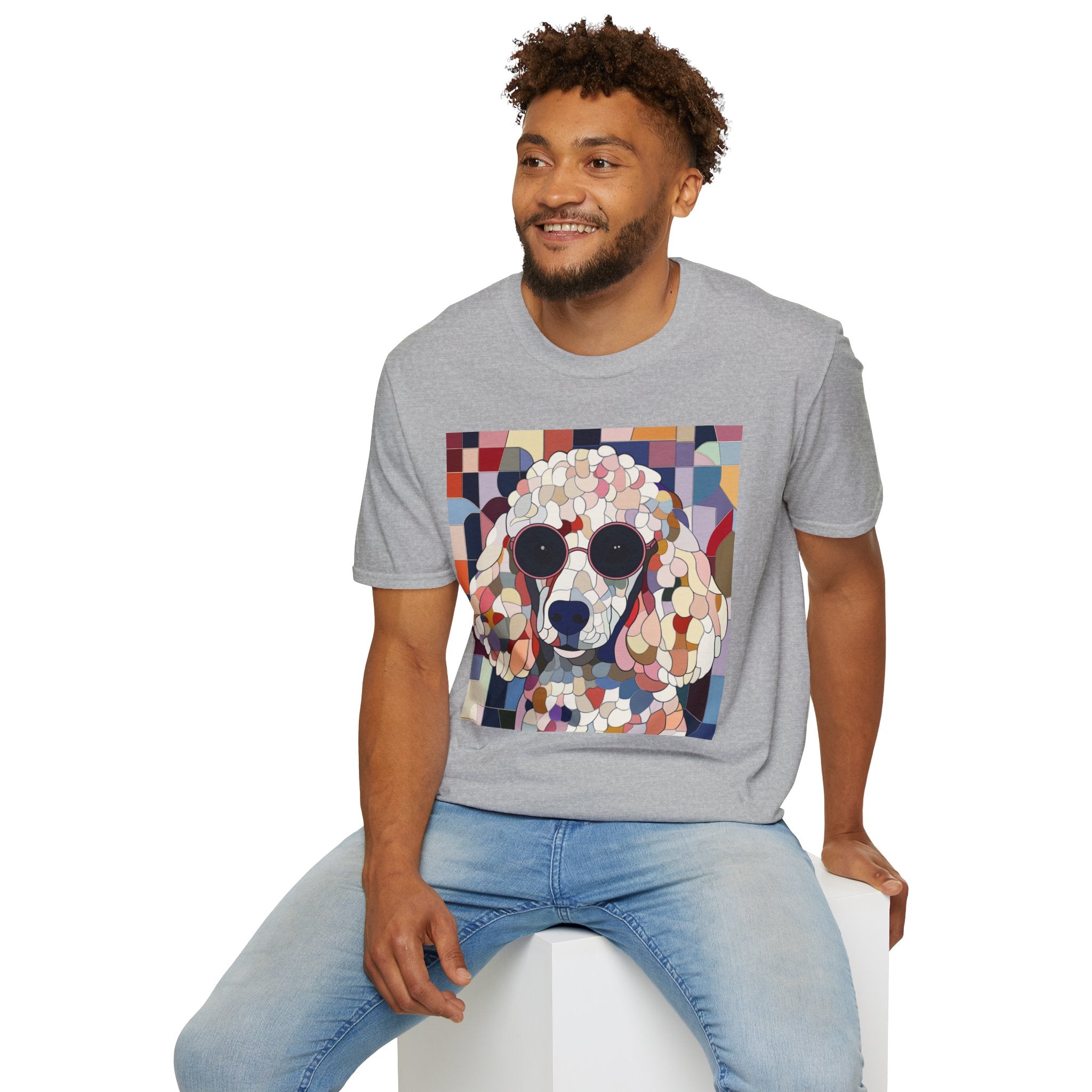 Cool Dog Art T-Shirt | Trendy Pet Lover Tee, Gift for Dog Owners, Summer Fashion, Dog Enthusiast Apparel, Casual Wear