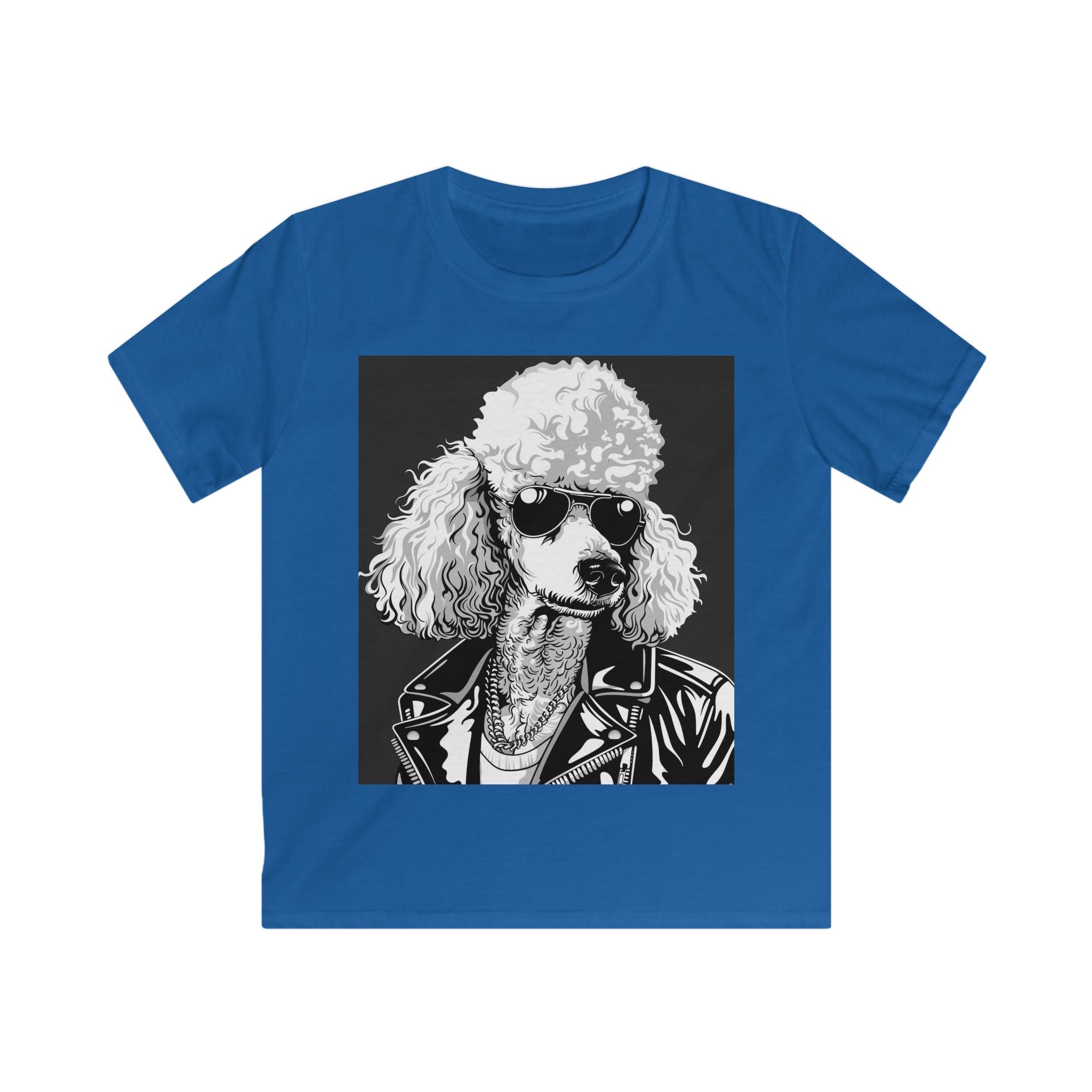 “Poodle Noir” – Kids’ Rebel Pup Tee