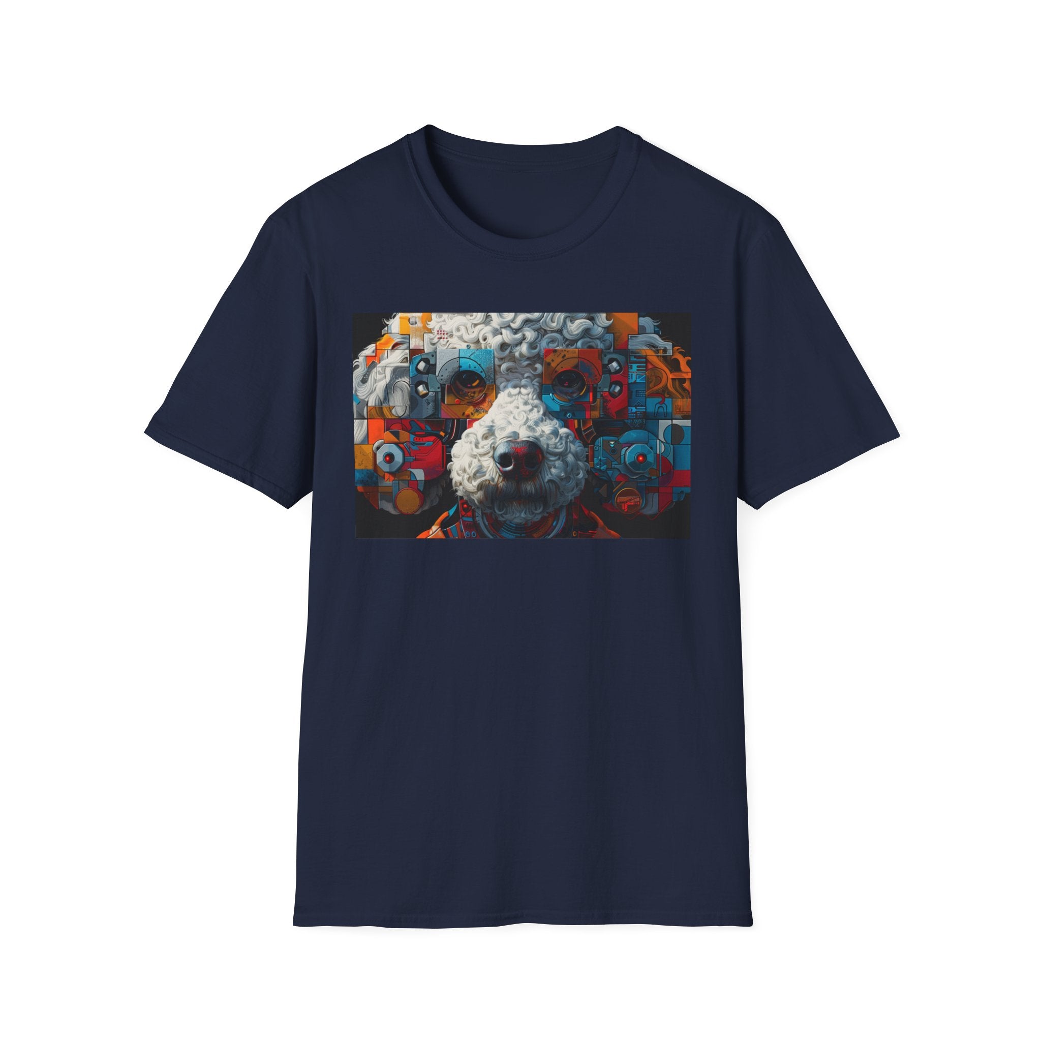 Vibrant Artistic Dog Print T-Shirt | Unisex Softstyle Tee | Pet Lover Gift, Unique Design Shirt, Colorful Fashion, Casual Wear, Animal [...]