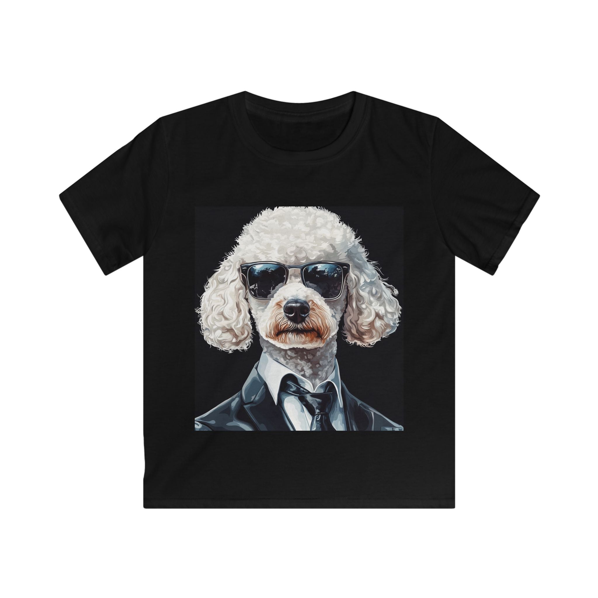 “Agent Bark” – Kids’ Secret Agent Poodle Tee