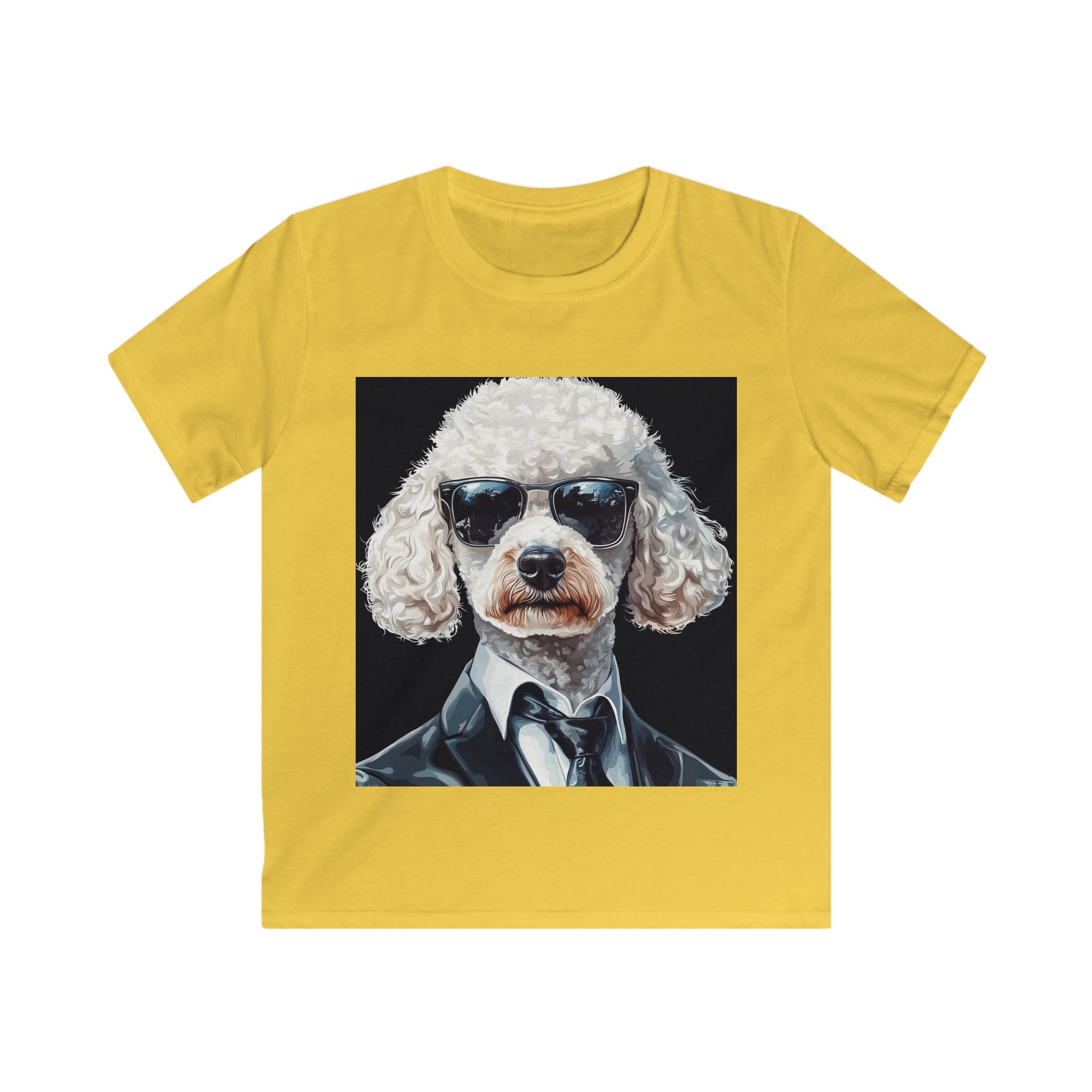 “Agent Bark” – Kids’ Secret Agent Poodle Tee