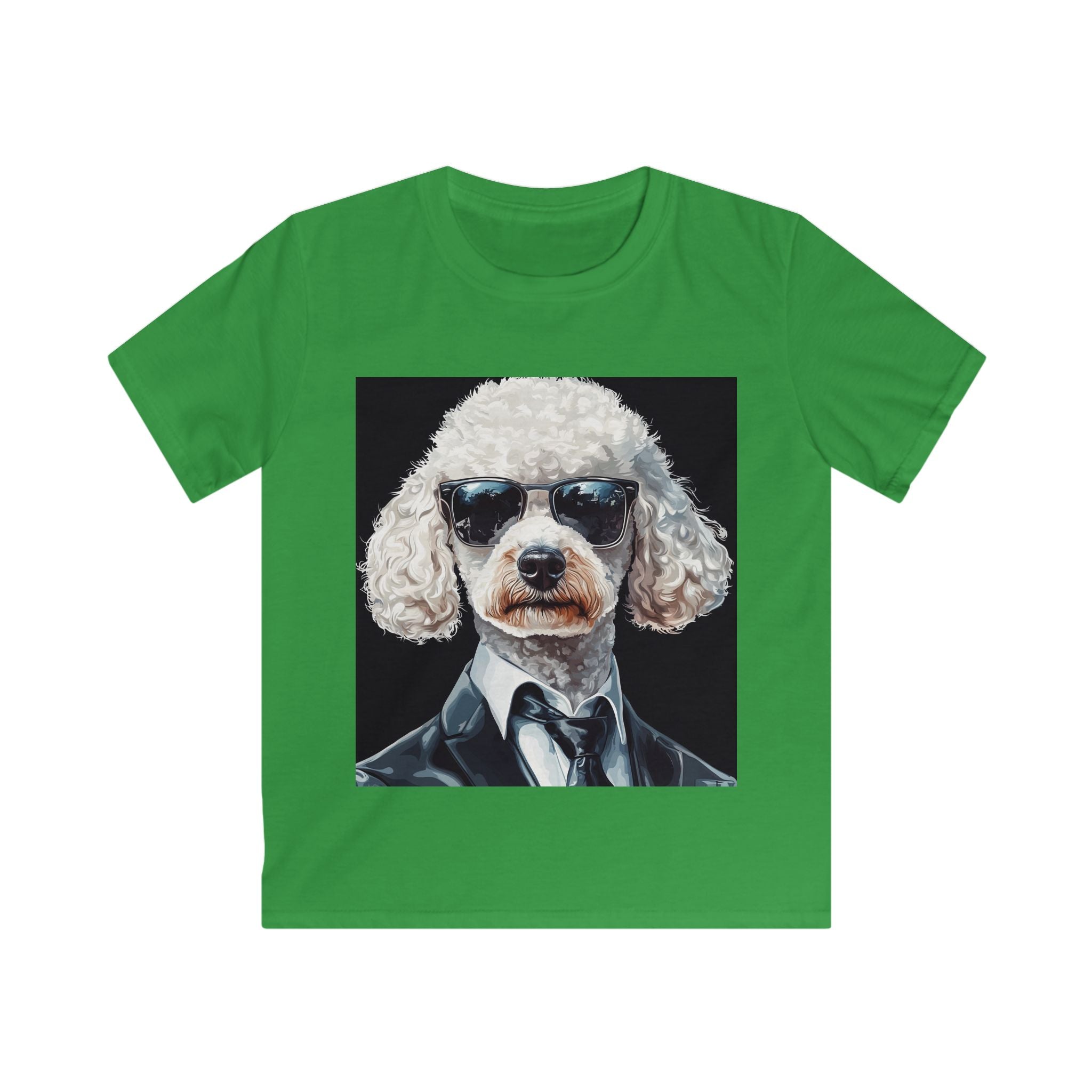 “Agent Bark” – Kids’ Secret Agent Poodle Tee