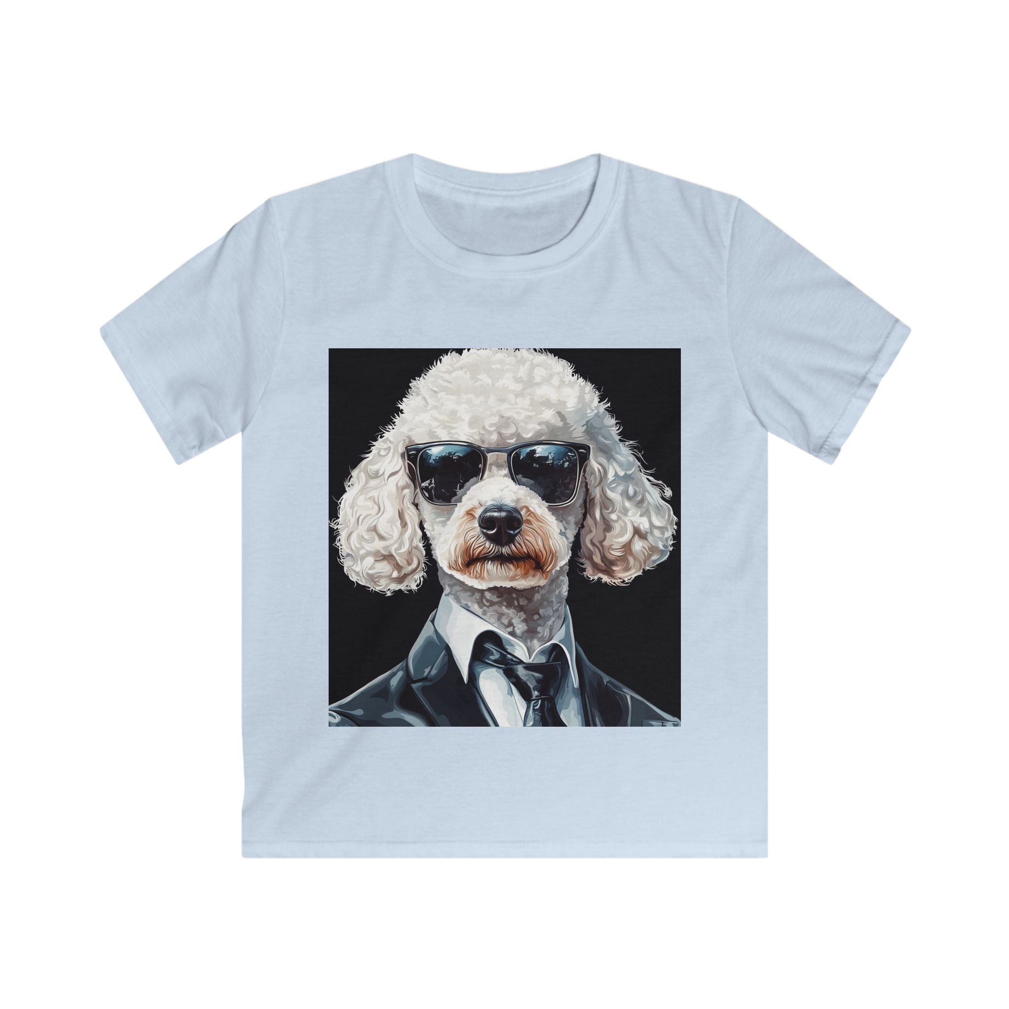 “Agent Bark” – Kids’ Secret Agent Poodle Tee