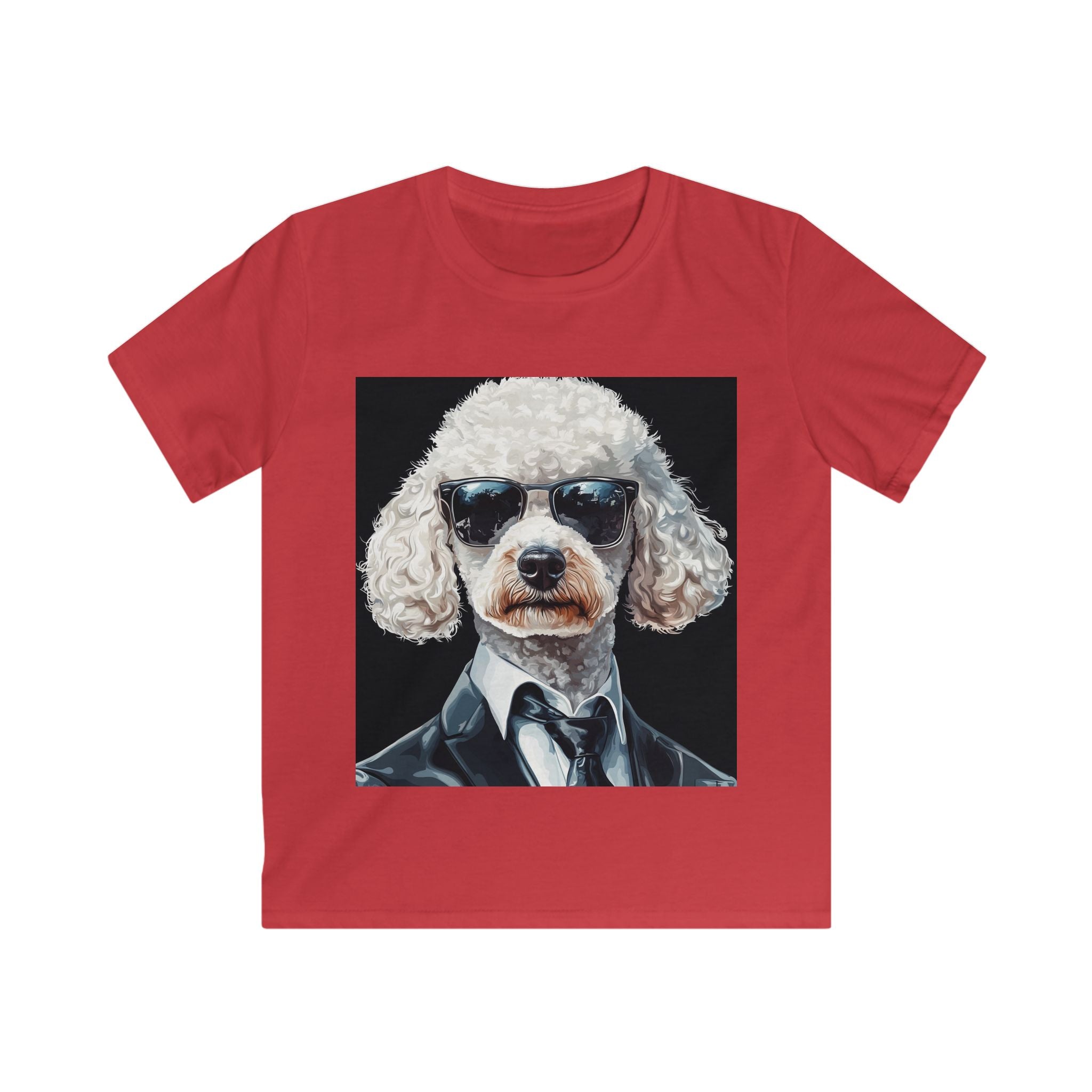 “Agent Bark” – Kids’ Secret Agent Poodle Tee