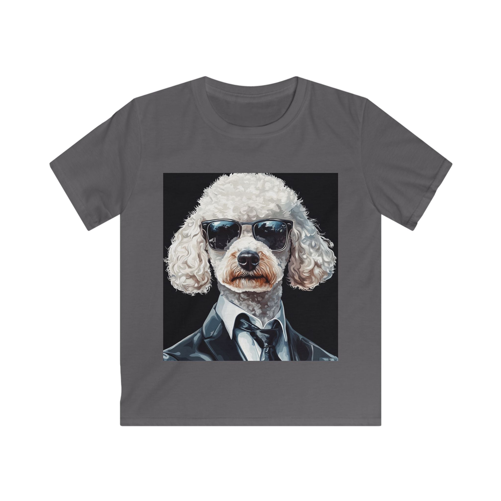 “Agent Bark” – Kids’ Secret Agent Poodle Tee