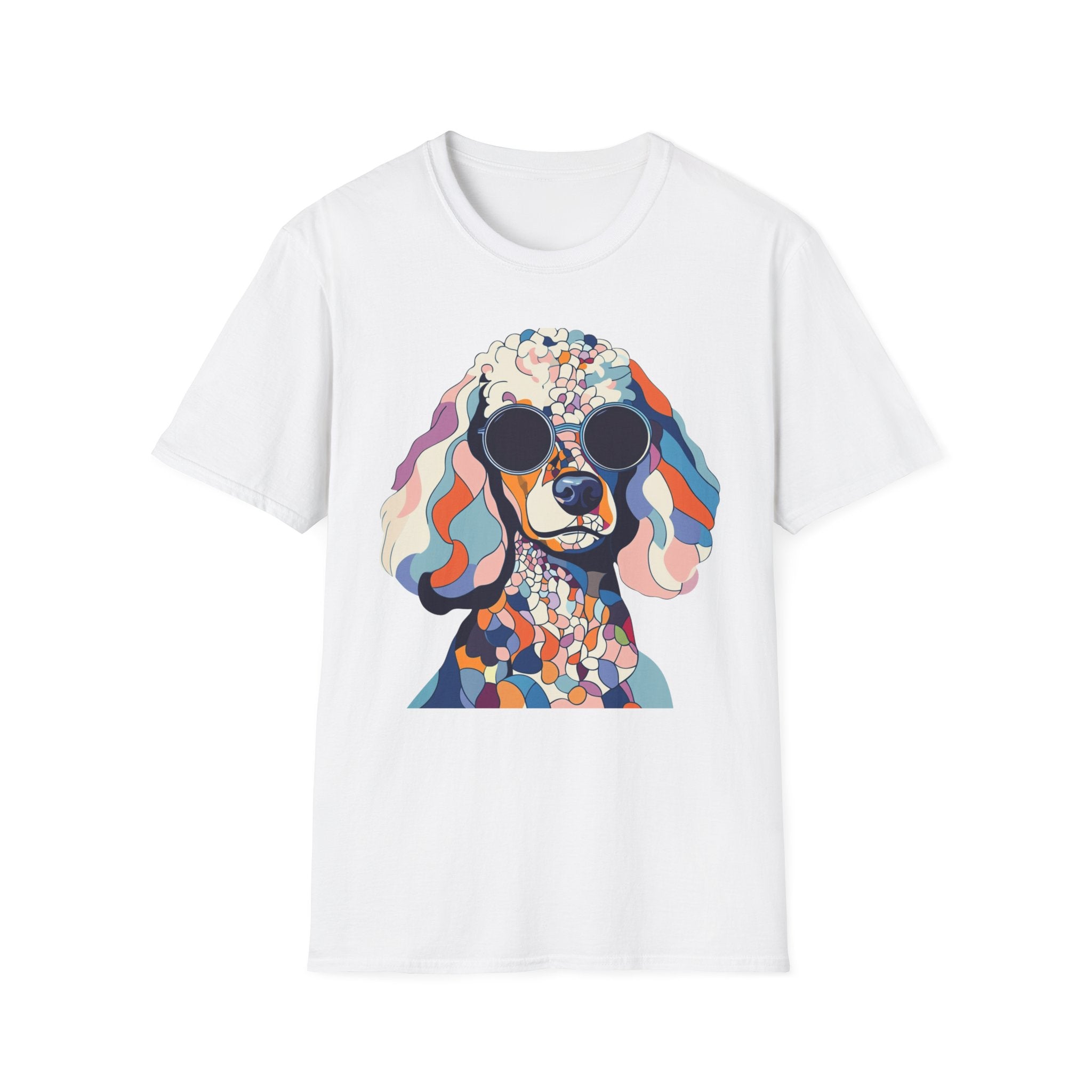 Colorful Dog Art Unisex T-Shirt, Pet Lover Gift, Unique Graphic Tee, Cute Dog Apparel, Fun Casual Wear, Dog Mom Shirt