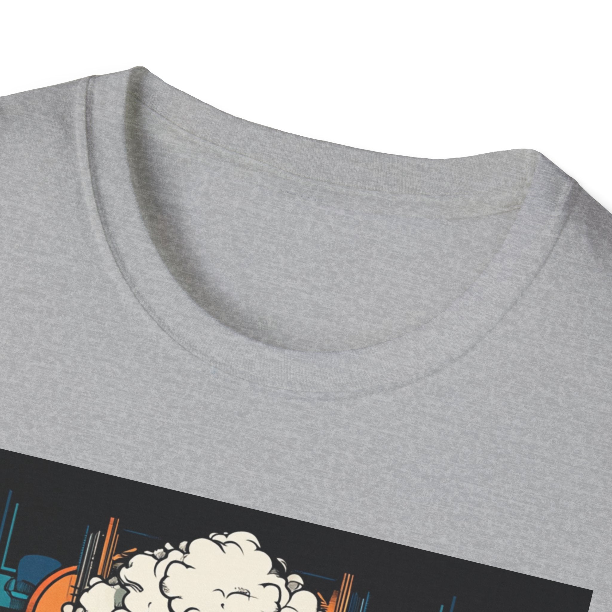 Artistic Poodle Graphic T-Shirt, Dog Lover Gift, Pet Owner Apparel, Unique Animal Lover Tee, Cute Animal Graphic Tee