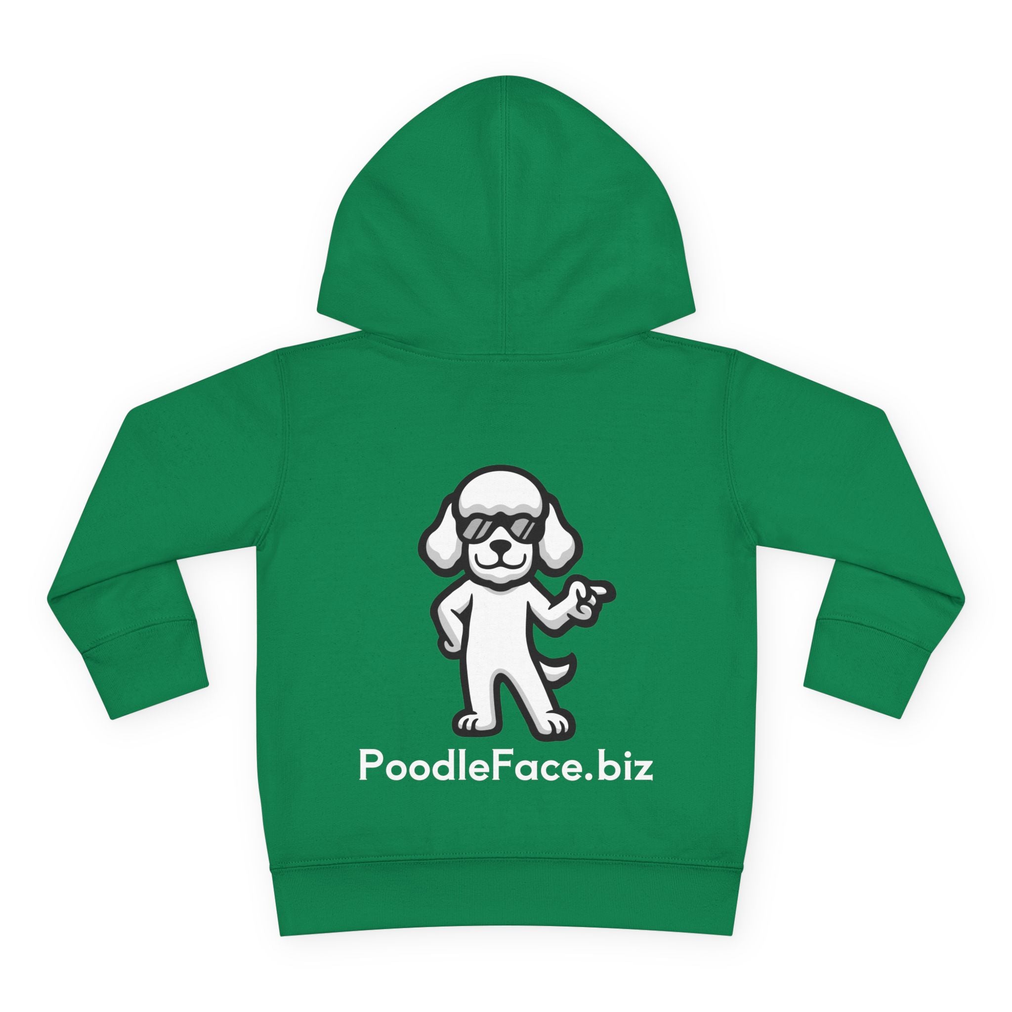 Adorable Toddler Pullover Fleece Hoodie – Cozy Cartoon Dog Hoodie | Cute Gift for Toddlers | Poodleface Original
