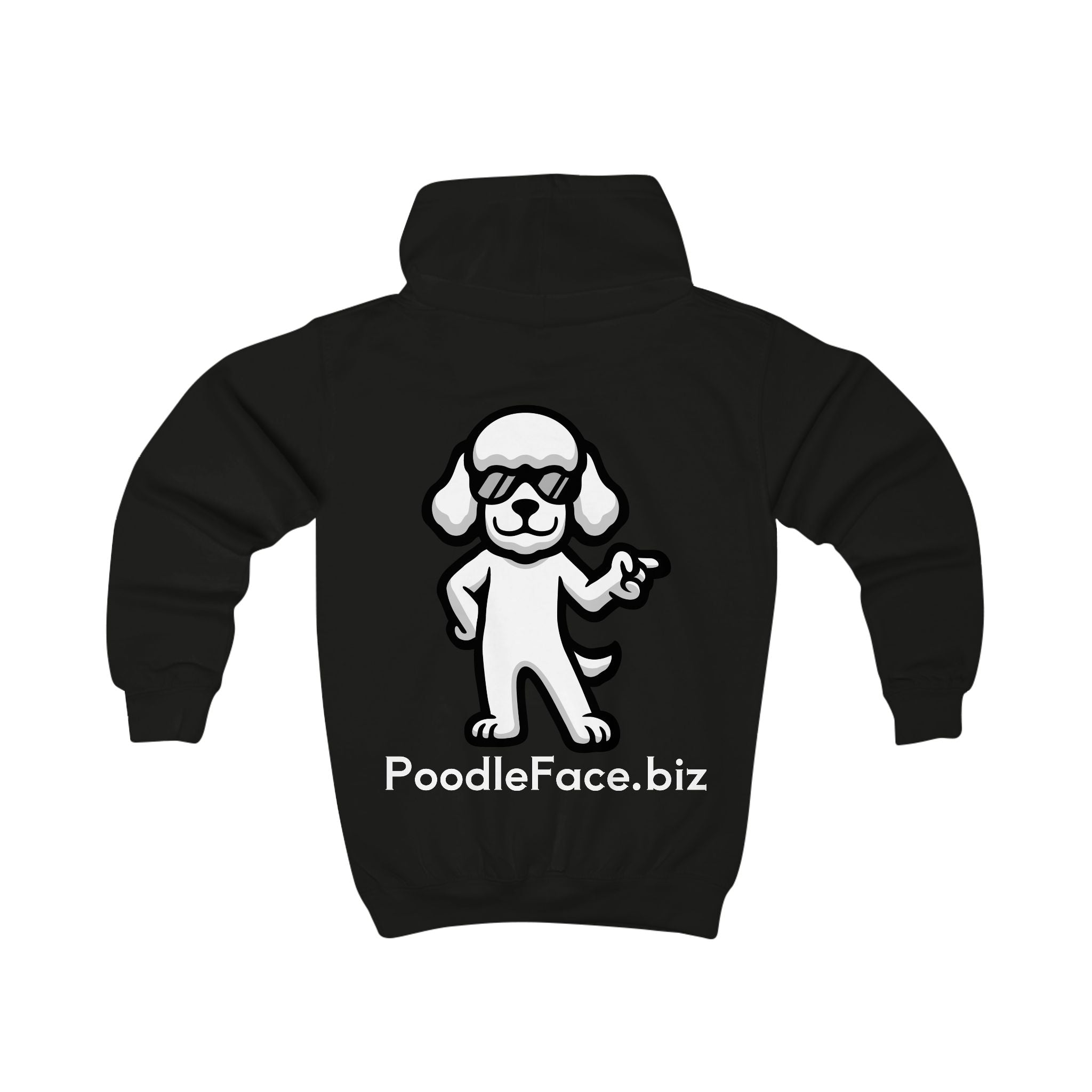 Cool Poodle Kids Hoodie – Cartoon Dog Sweatshirt | Soft, Fun Gift for Dog-Loving Kids | Poodleface Original