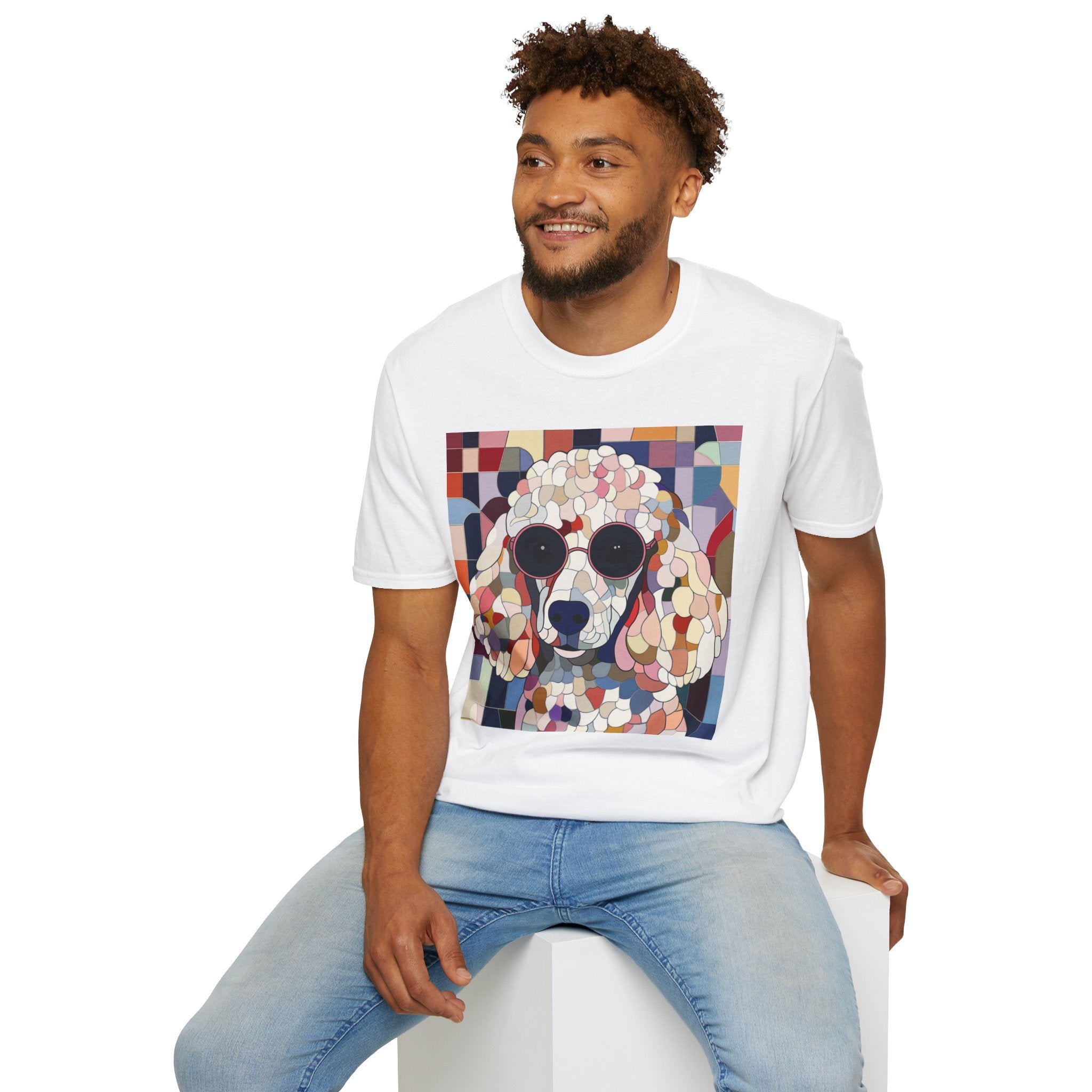 Cool Dog Art T-Shirt | Trendy Pet Lover Tee, Gift for Dog Owners, Summer Fashion, Dog Enthusiast Apparel, Casual Wear