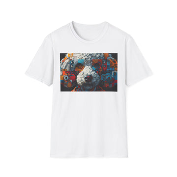Vibrant Artistic Dog Print T-Shirt | Unisex Softstyle Tee | Pet Lover Gift, Unique Design Shirt, Colorful Fashion, Casual Wear, Animal [...]