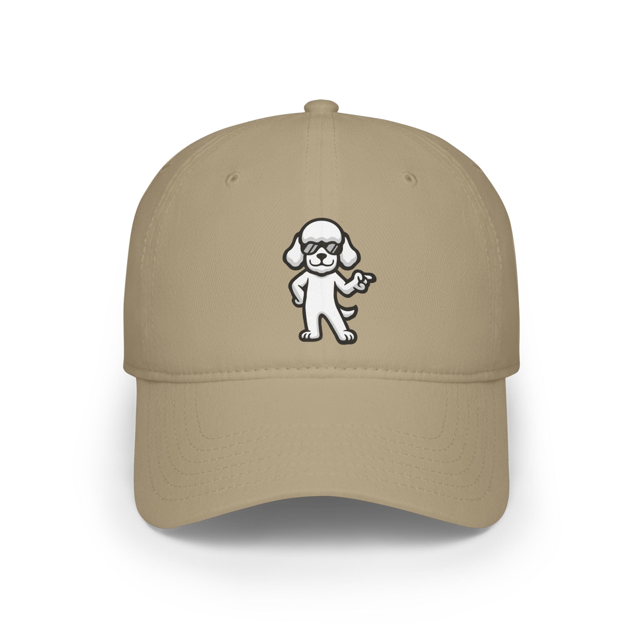 Low Profile Baseball Cap – Minimalist Dog Lover Hat | Adjustable Unisex Fit | Poodleface Original