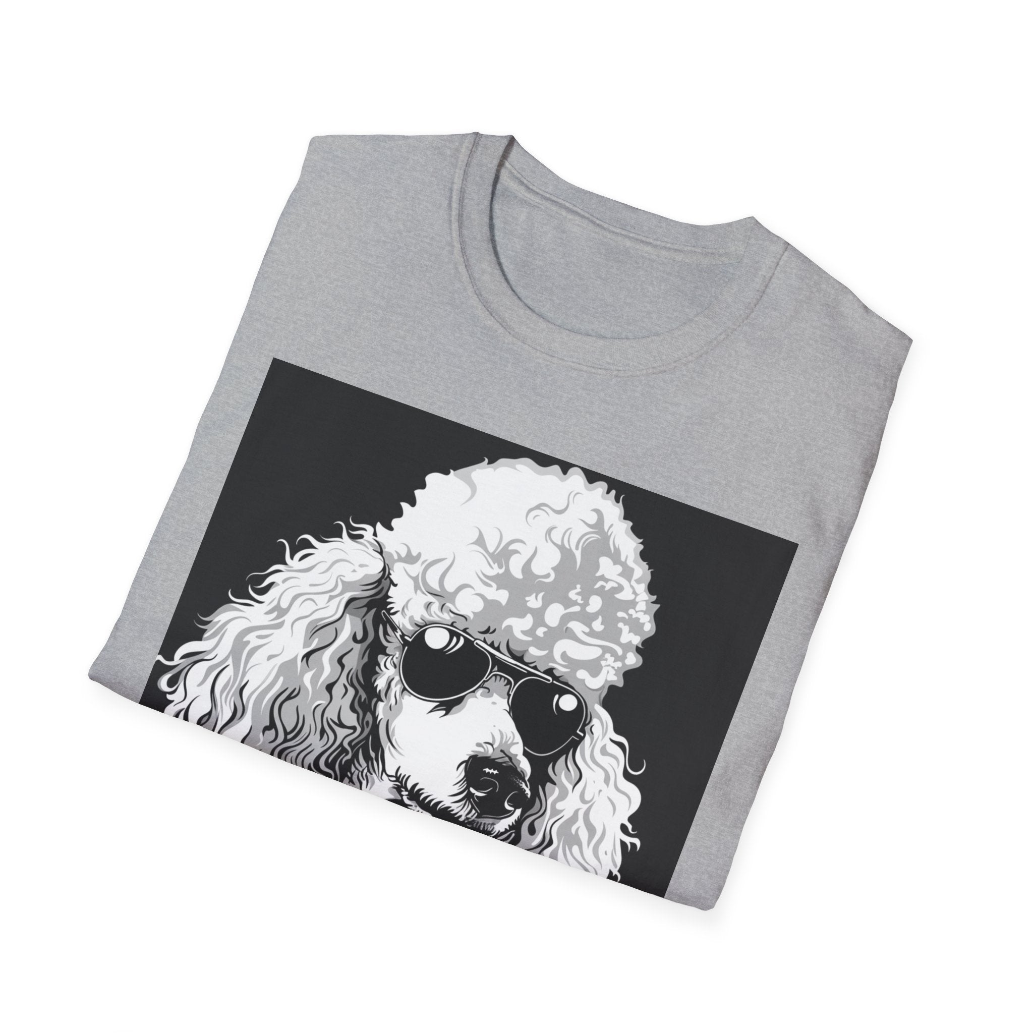 Poodle Rocker T-Shirt | Unisex Tee, Dog Lover Gift, Vintage Style Shirt, Music Festival Wear, Funny Animal Shirt