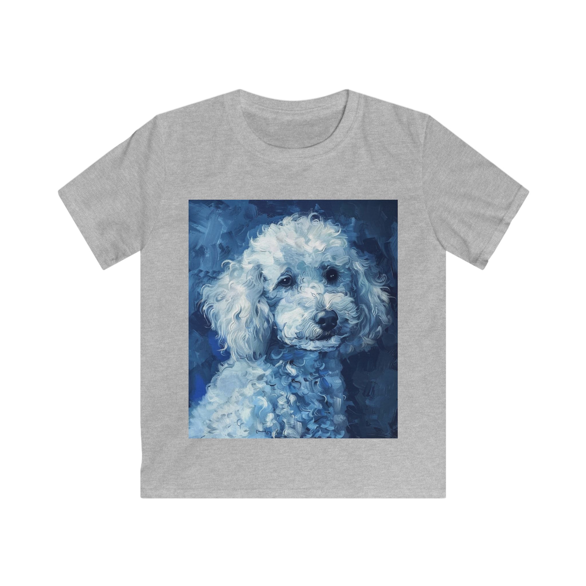 "Midnight Muse" Poodle Portrait Kids Tee – Soft & Comfy Style