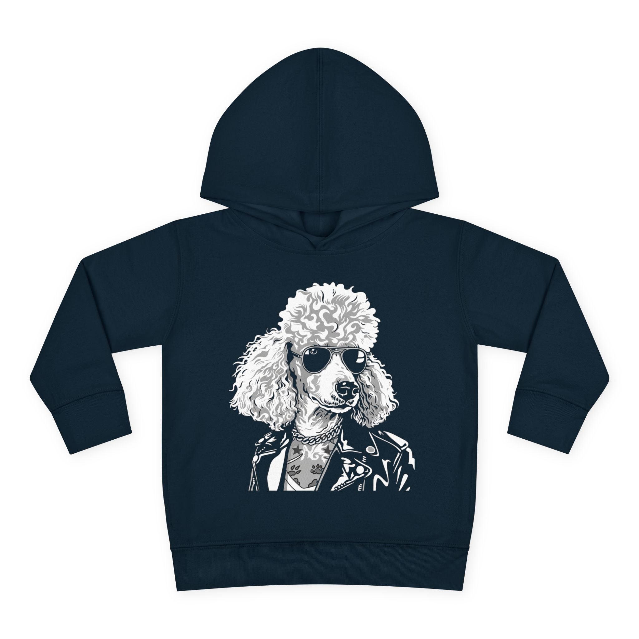 Adorable Toddler Pullover Fleece Hoodie – Cozy Cartoon Dog Hoodie | Cute Gift for Toddlers | Poodleface Original
