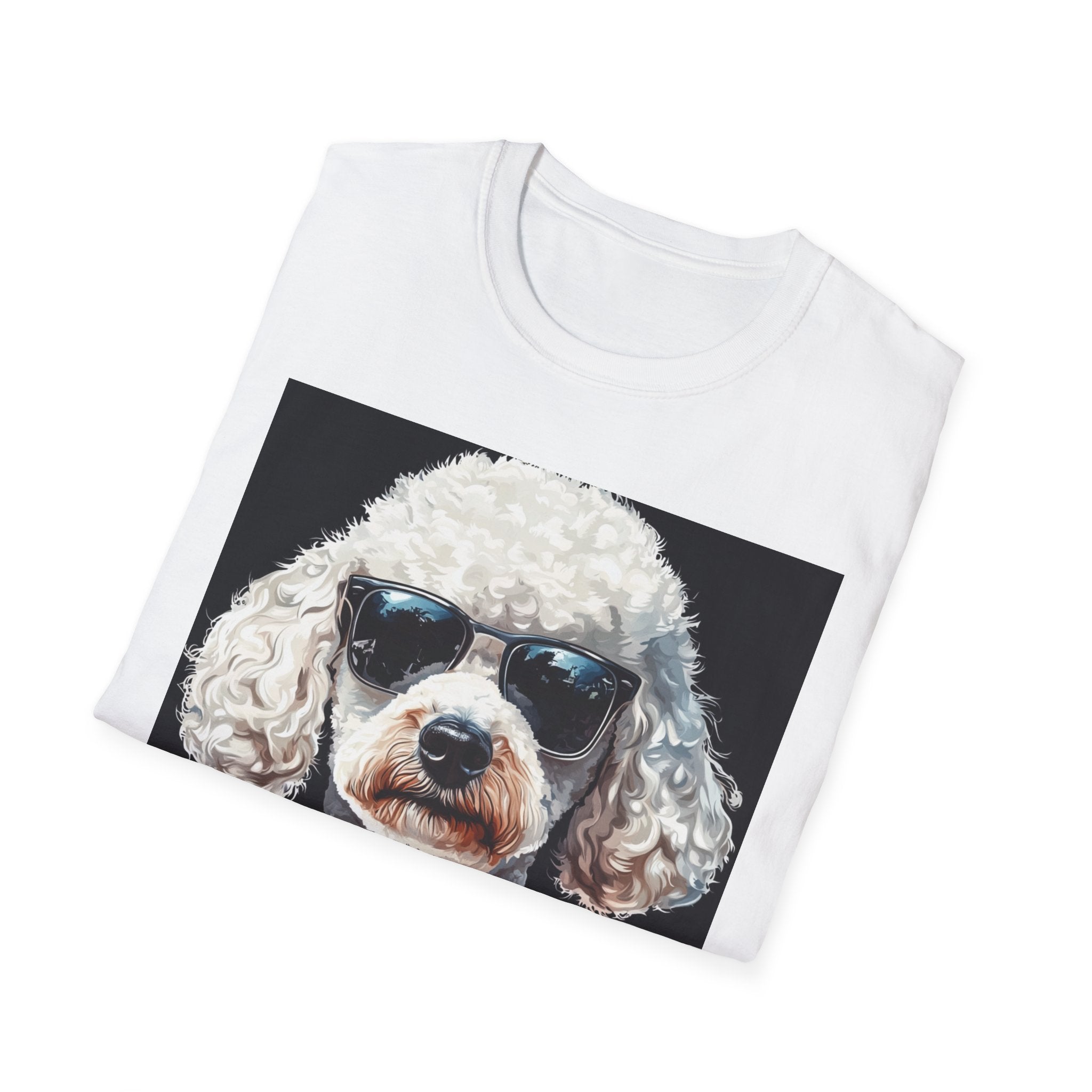 Dog in Shades Unisex T-Shirt, Funny Pet Lover Gift, Cool Dog Tee, Animal Lover Apparel, Unique Gift for Dog Owners