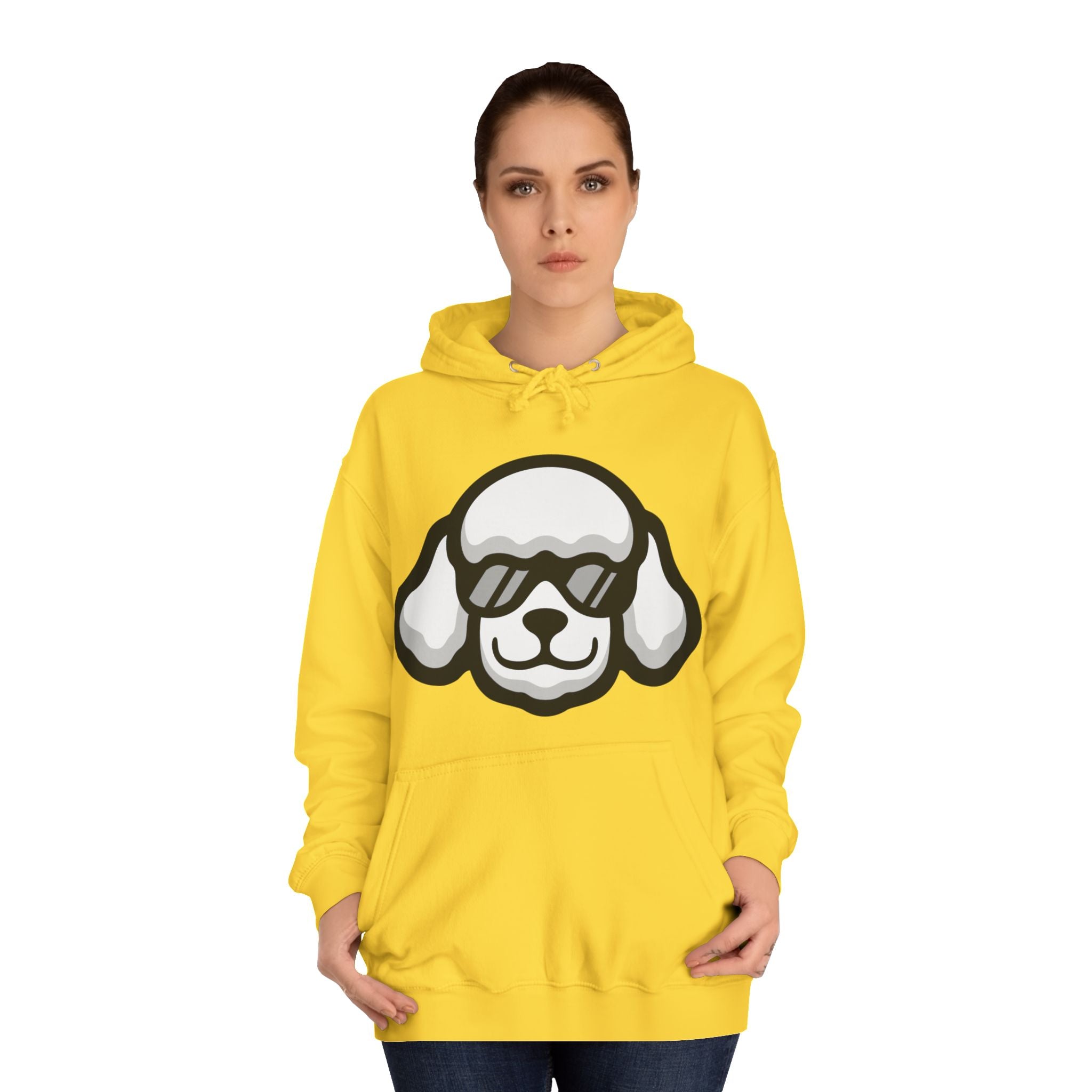 Chill Poodle Hoodie – Unisex College Hoodie | Cozy Dog-Lover Gift | Poodleface Original