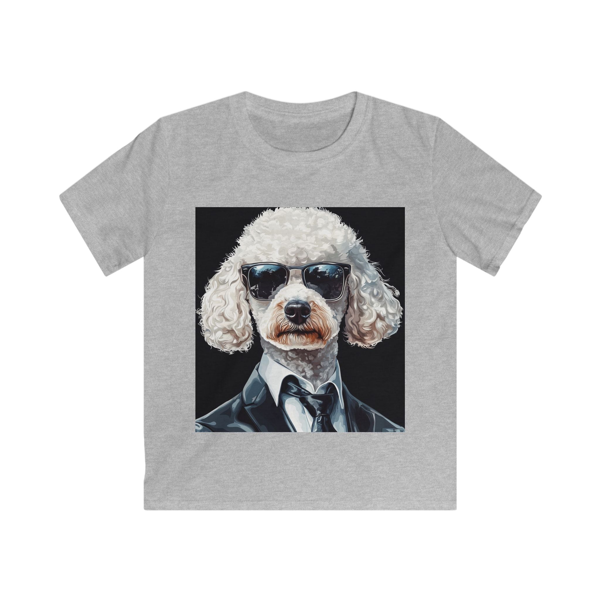 “Agent Bark” – Kids’ Secret Agent Poodle Tee