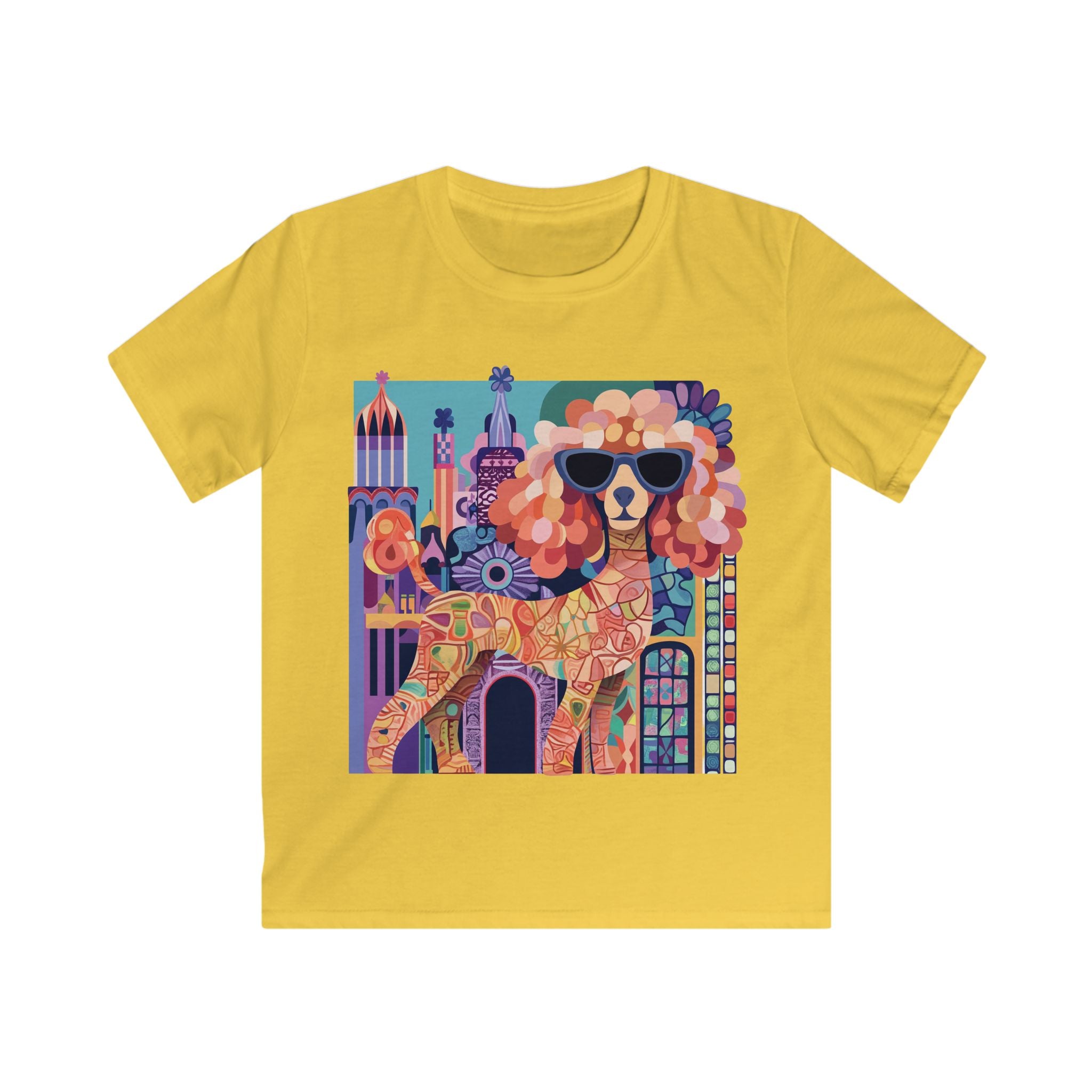 “Pop Poodle City” – Kids’ Glam Pop Art Tee