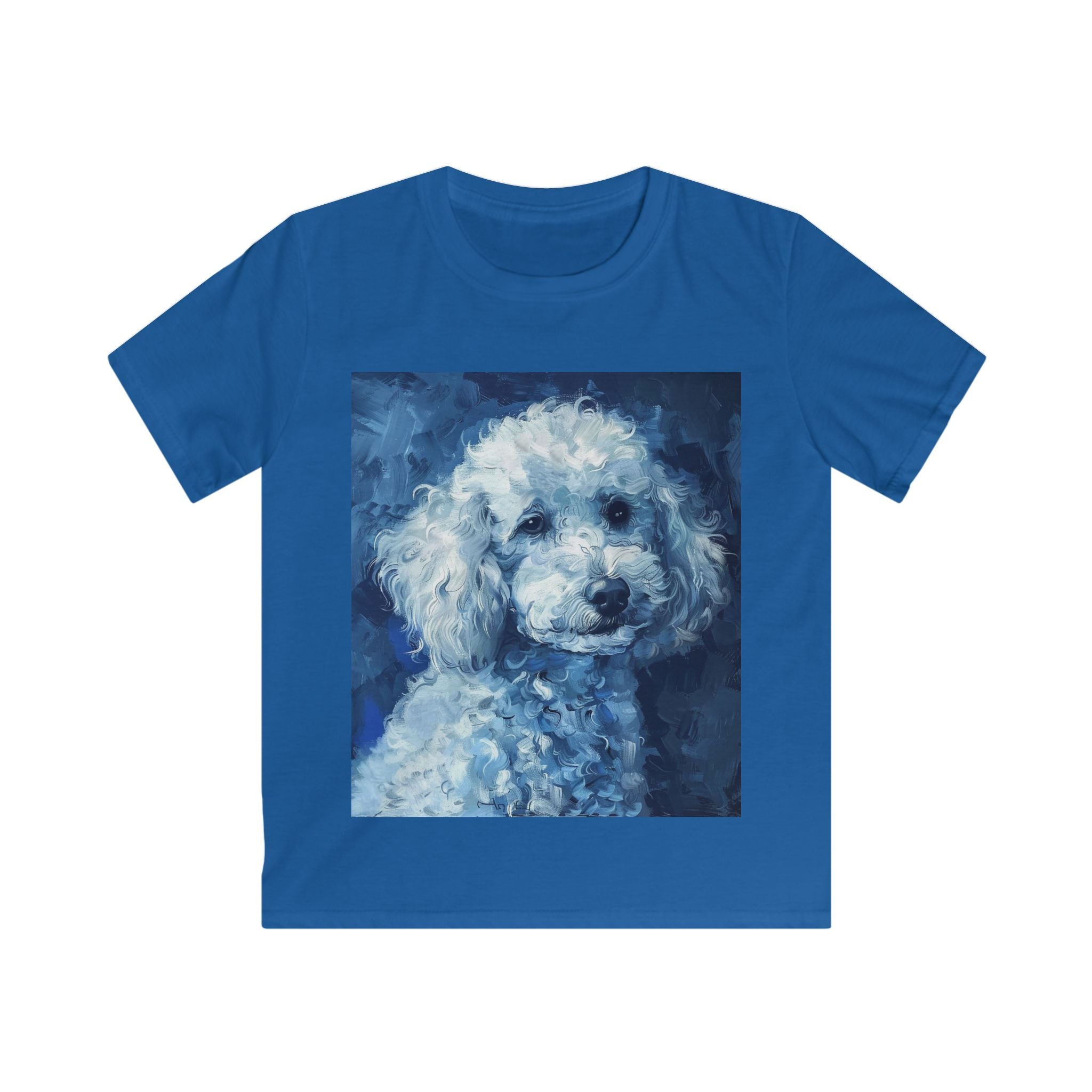 "Midnight Muse" Poodle Portrait Kids Tee – Soft & Comfy Style