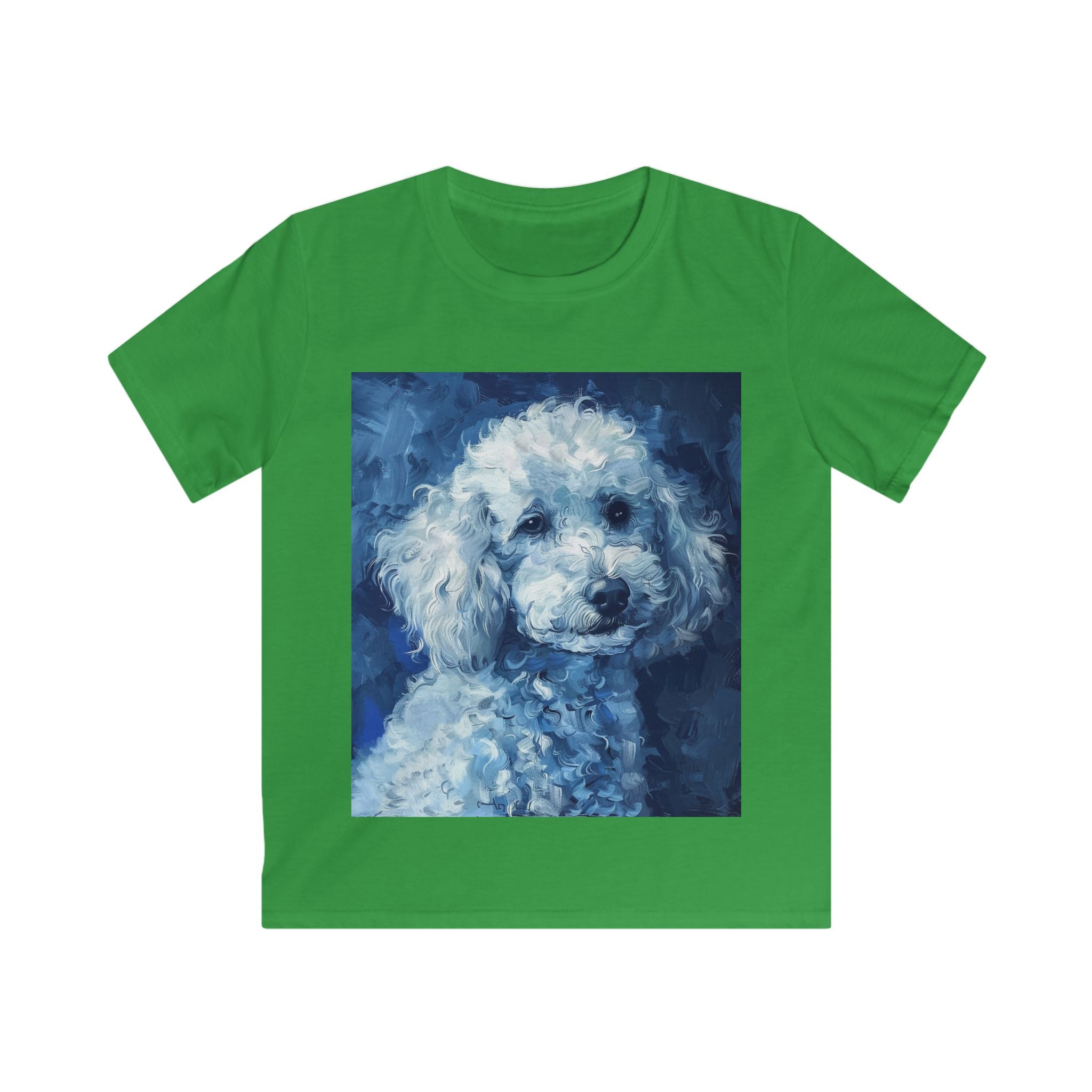 "Midnight Muse" Poodle Portrait Kids Tee – Soft & Comfy Style