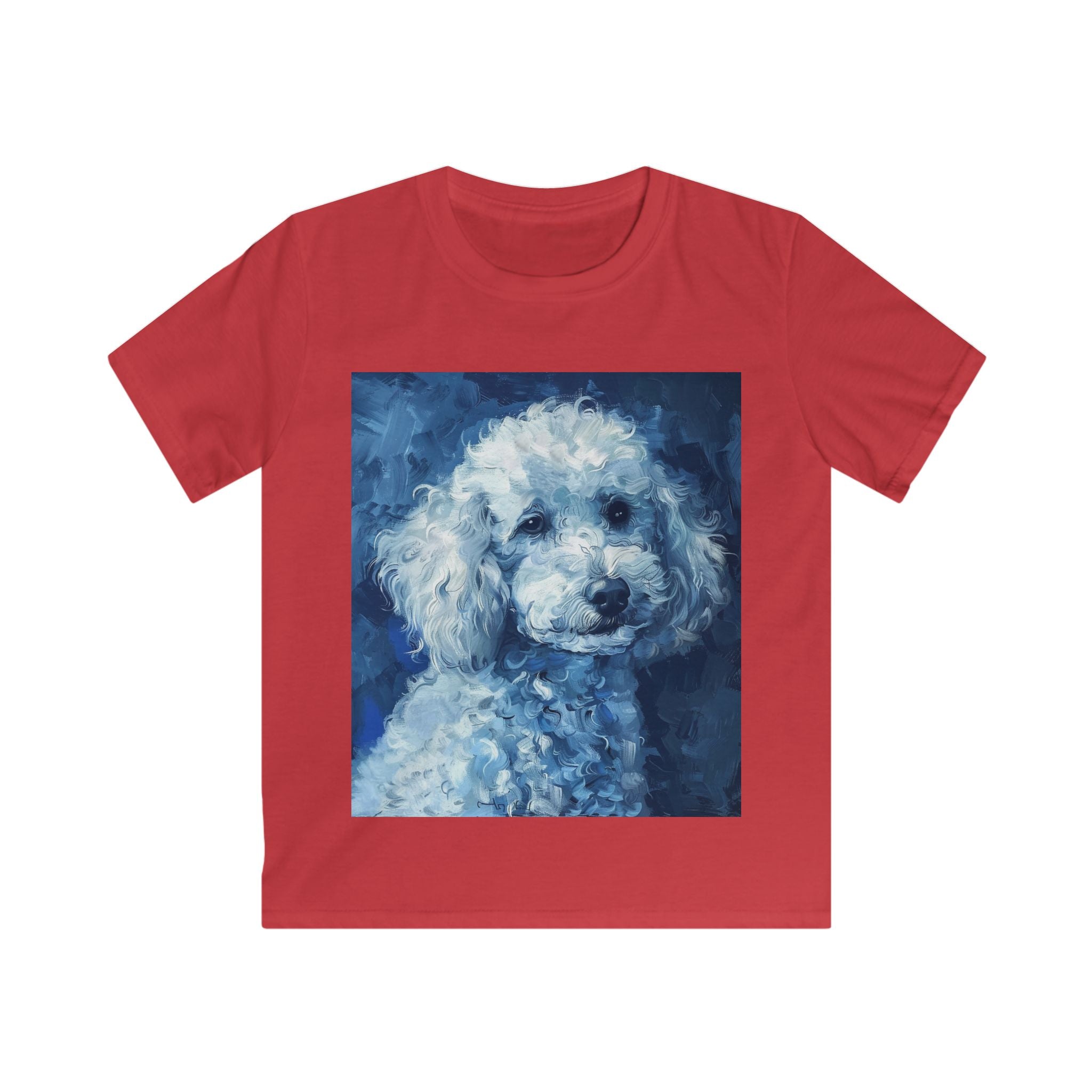 "Midnight Muse" Poodle Portrait Kids Tee – Soft & Comfy Style