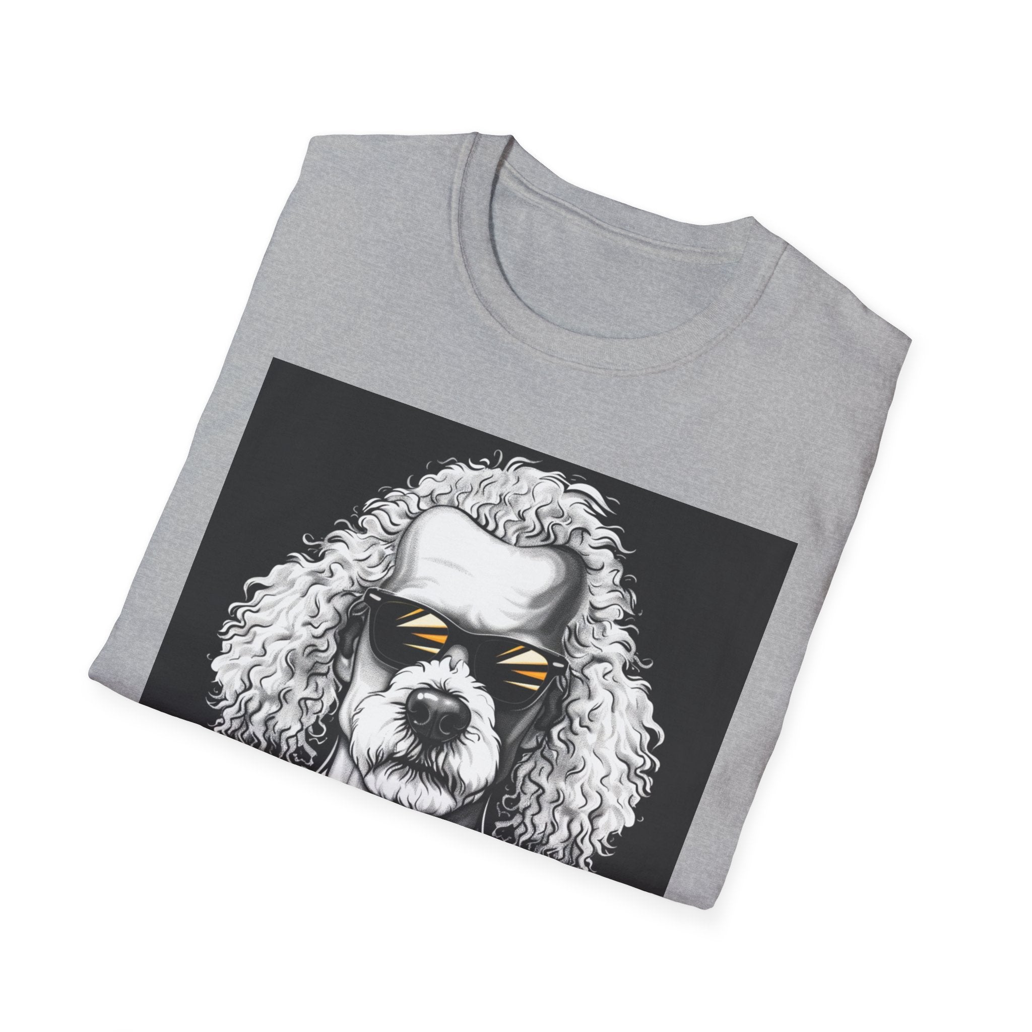 Cool Dog in Suit T-Shirt, Unisex Funny Graphic Tee, Pet Lover Gift, Casual Wear, Dog Dad Shirt, Humor Fashion