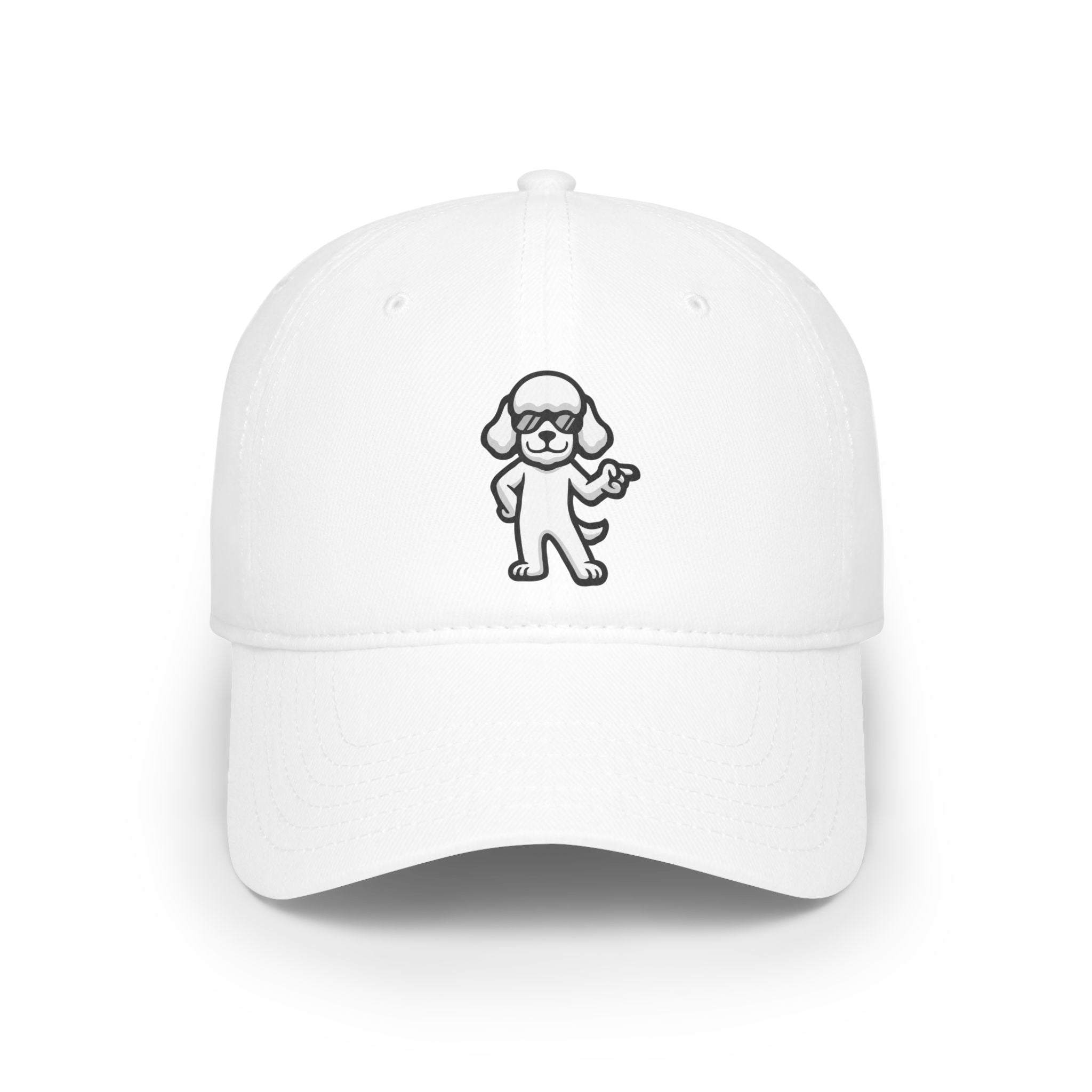Low Profile Baseball Cap – Minimalist Dog Lover Hat | Adjustable Unisex Fit | Poodleface Original