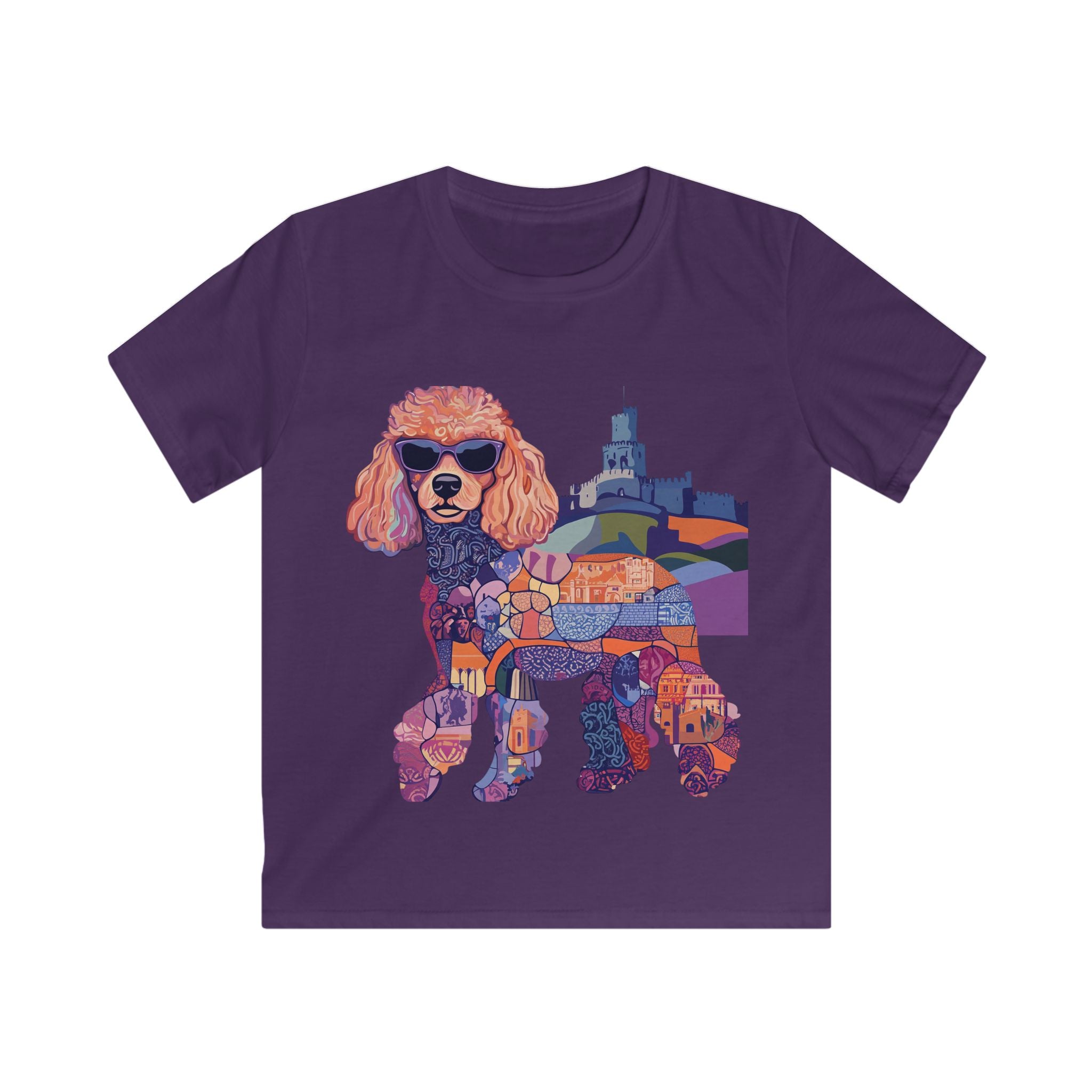 "Pawliament Pals" Royal Mosaic Kids T-Shirt – Soft & Comfy Vintage Style Tee
