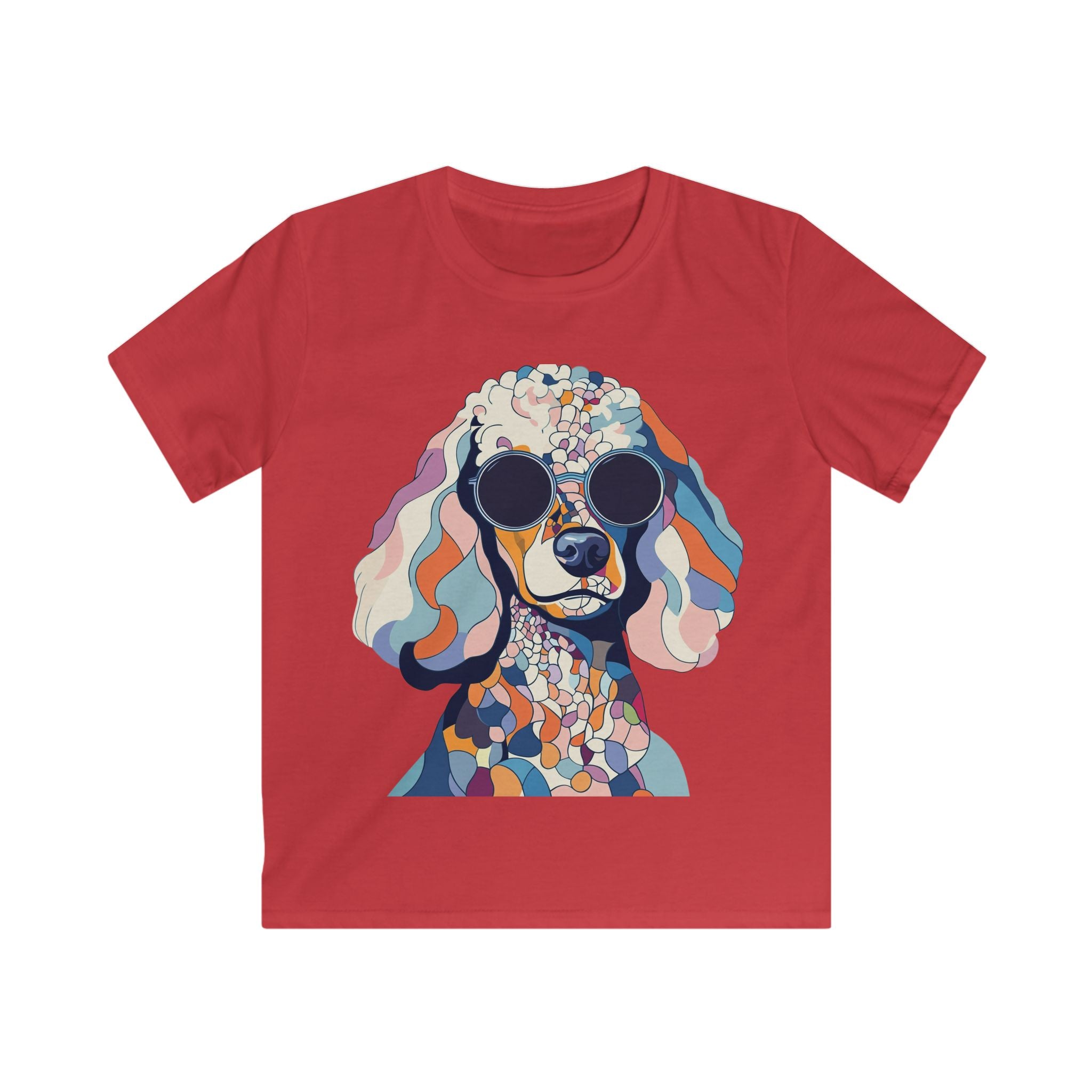 "Abstract Attitude” – Kids’ Mosaic Poodle Tee