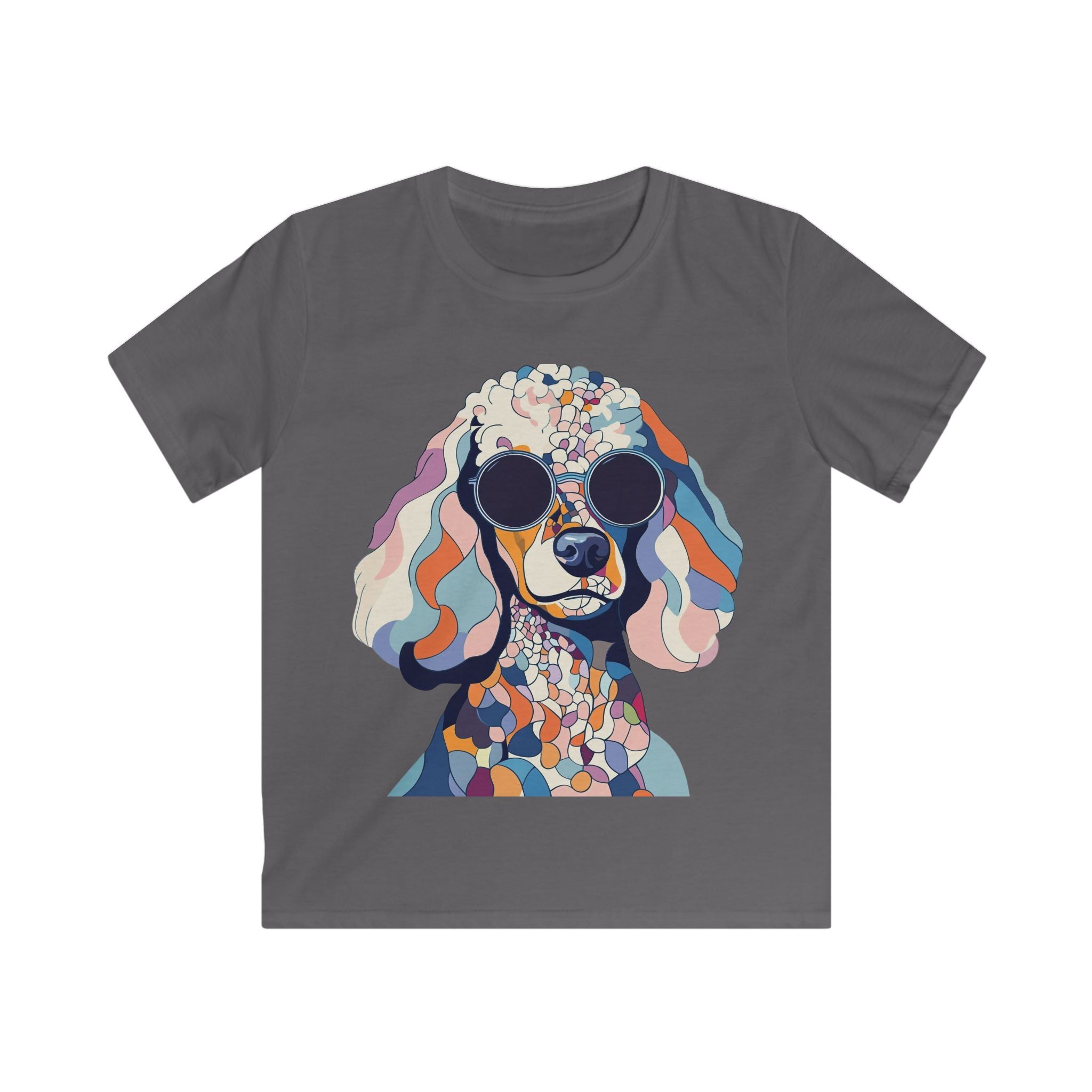 "Abstract Attitude” – Kids’ Mosaic Poodle Tee