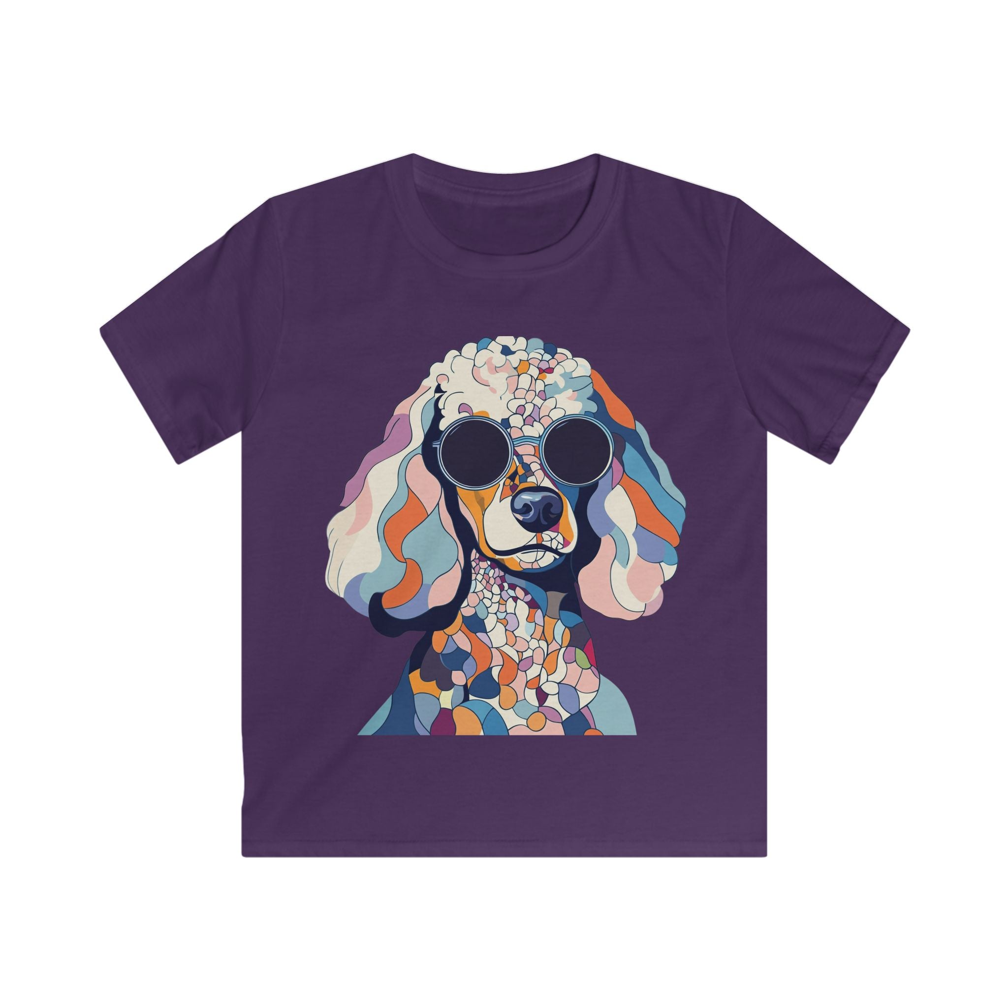 "Abstract Attitude” – Kids’ Mosaic Poodle Tee