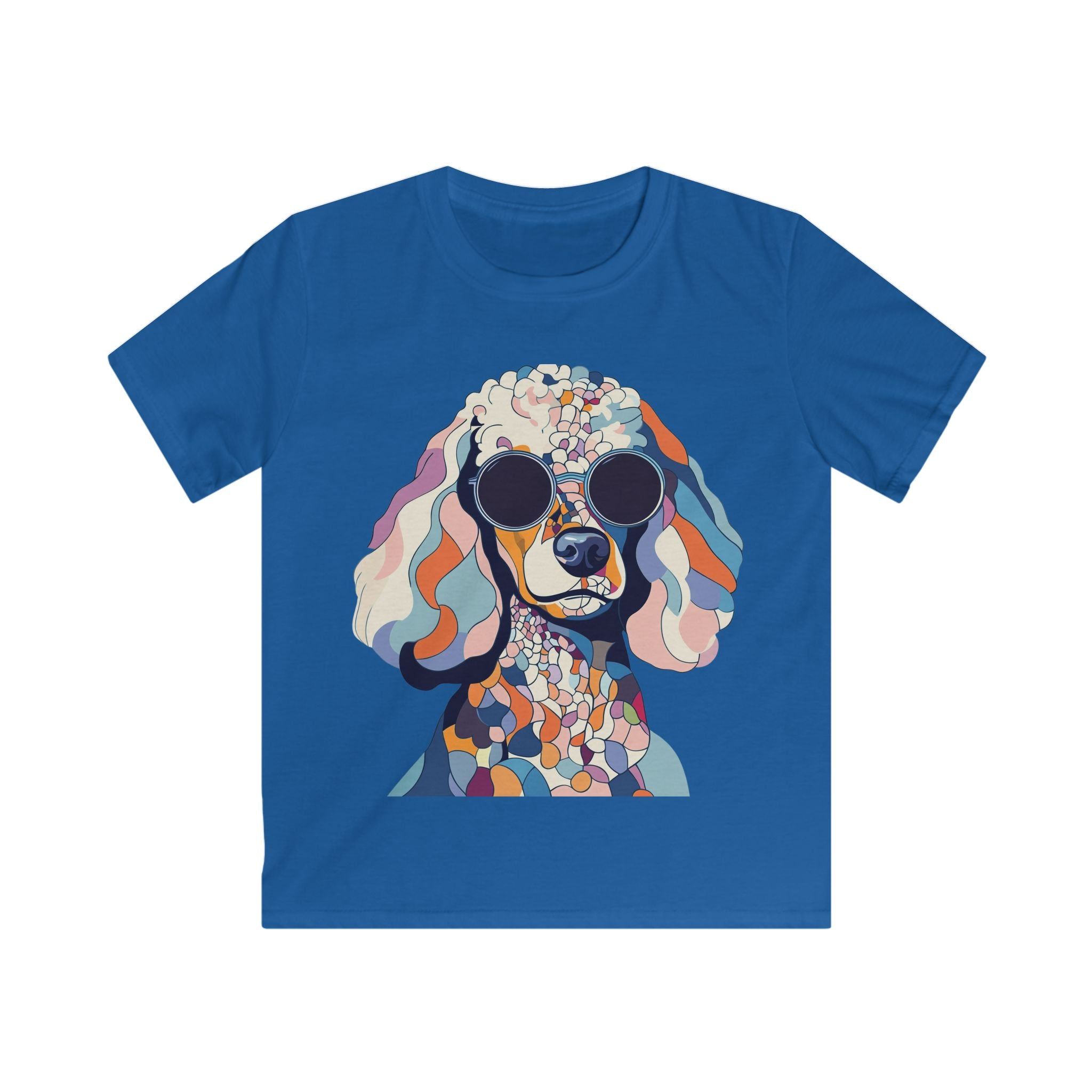 "Abstract Attitude” – Kids’ Mosaic Poodle Tee
