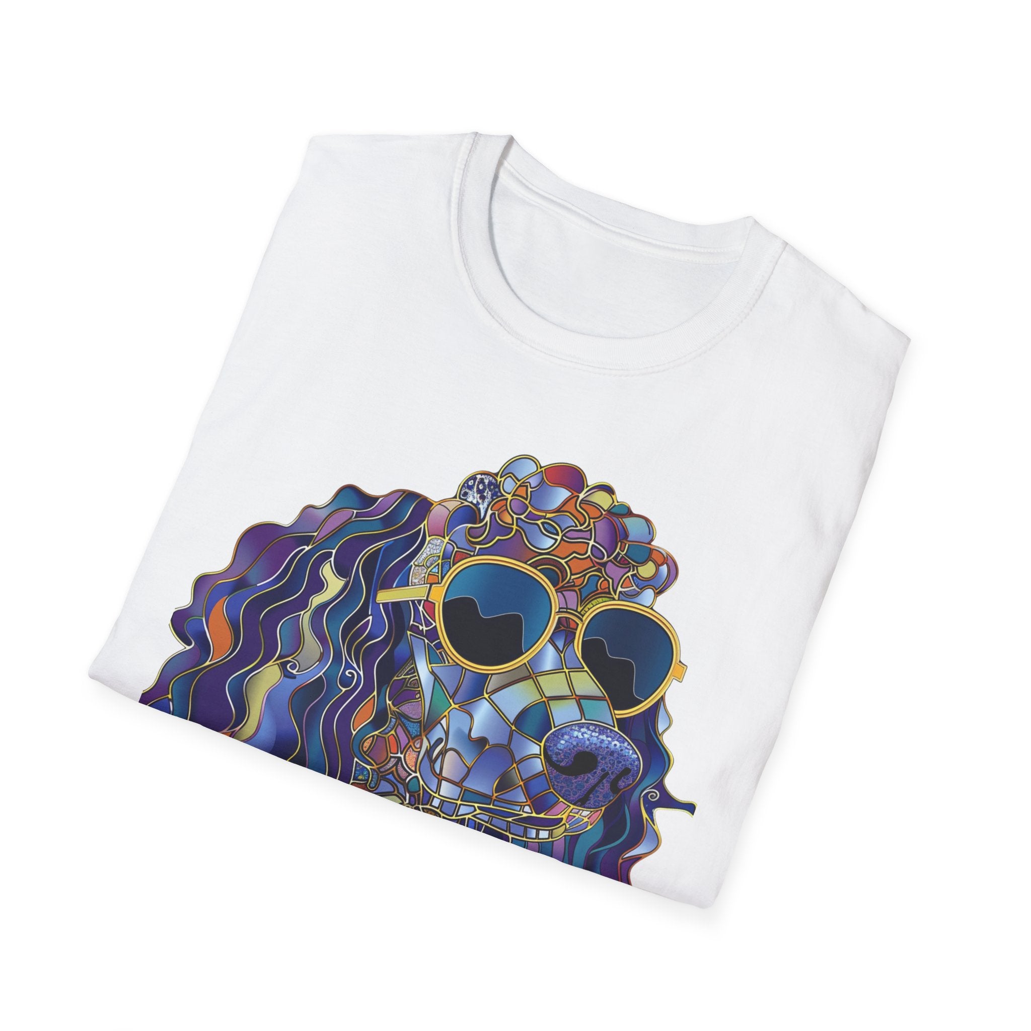 Colorful Dog Art T-Shirt, Cute Pet Lover Gift, Dog Mom Shirt, Fun Summer Tee, Unique Animal Lover Apparel